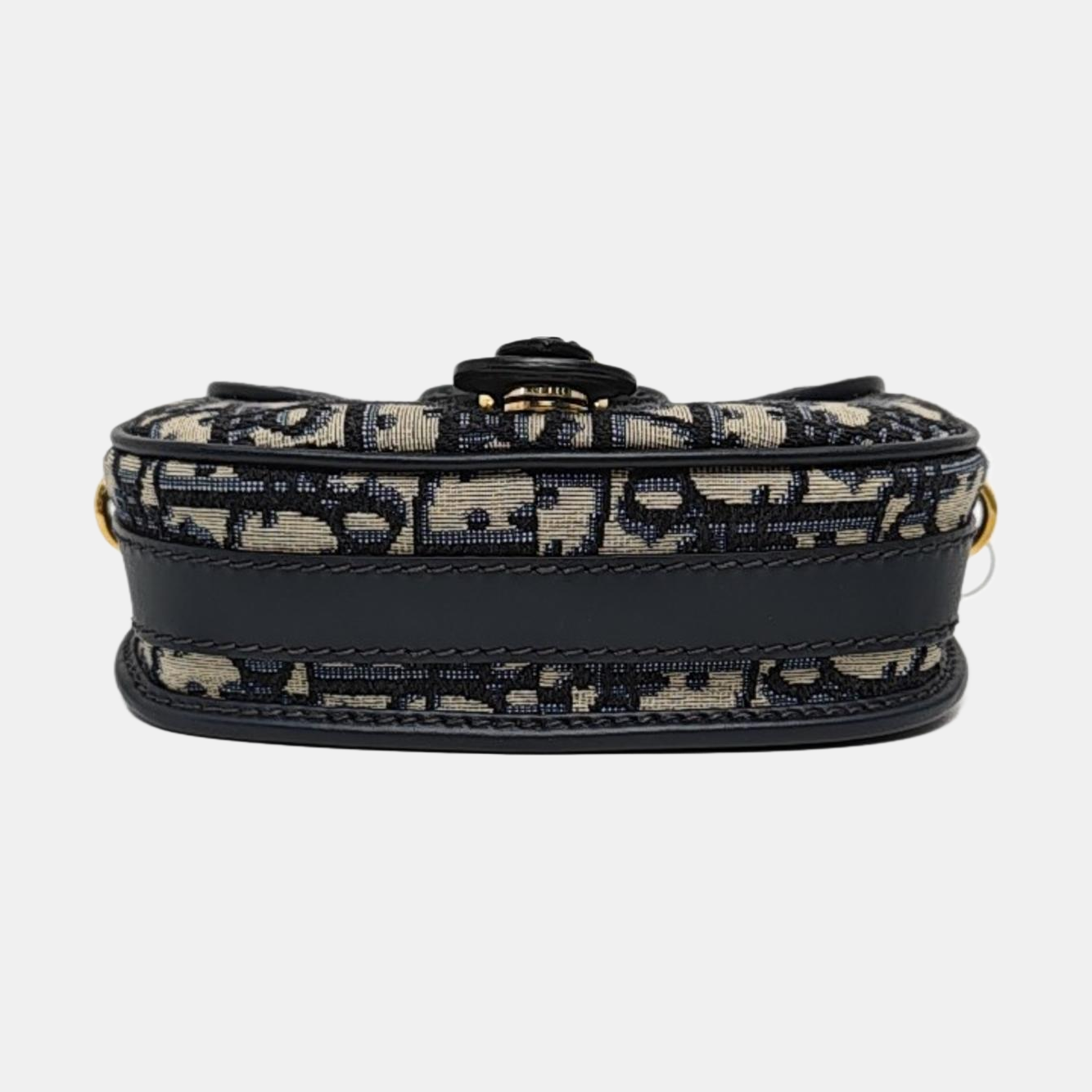 DIOR Bobby Small Blue Canvas Monogram Single Shoulder Bag Tote Bag Crossbody Bag with Gold Hardware Removable Strap-(SKU)-969891696