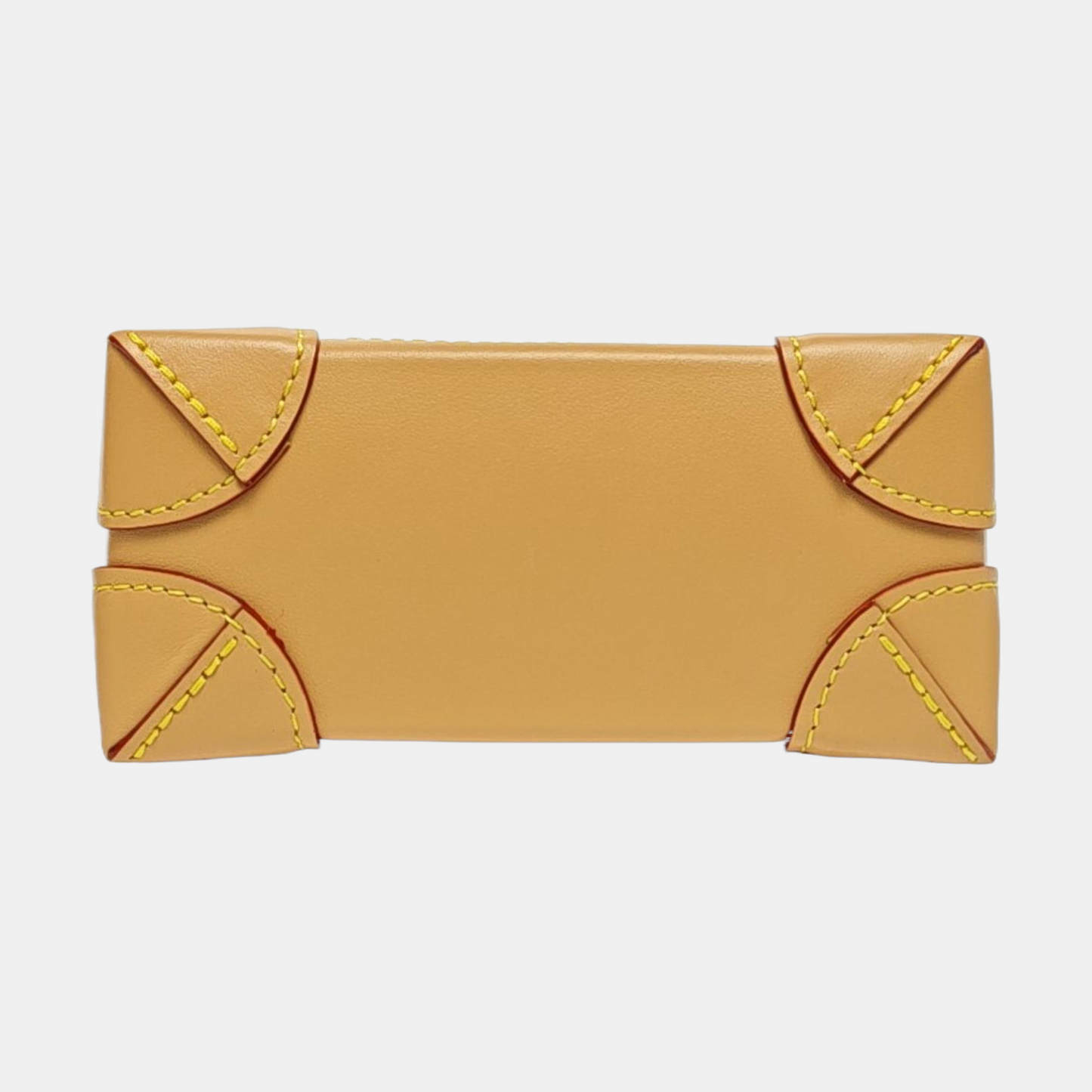 LOUIS VUITTON STEAMER Beige Calfskin Monogram Print Crossbody Bag Shoulder Bag Handbag Golden Hardware Removable Strap-(SKU)-970219013