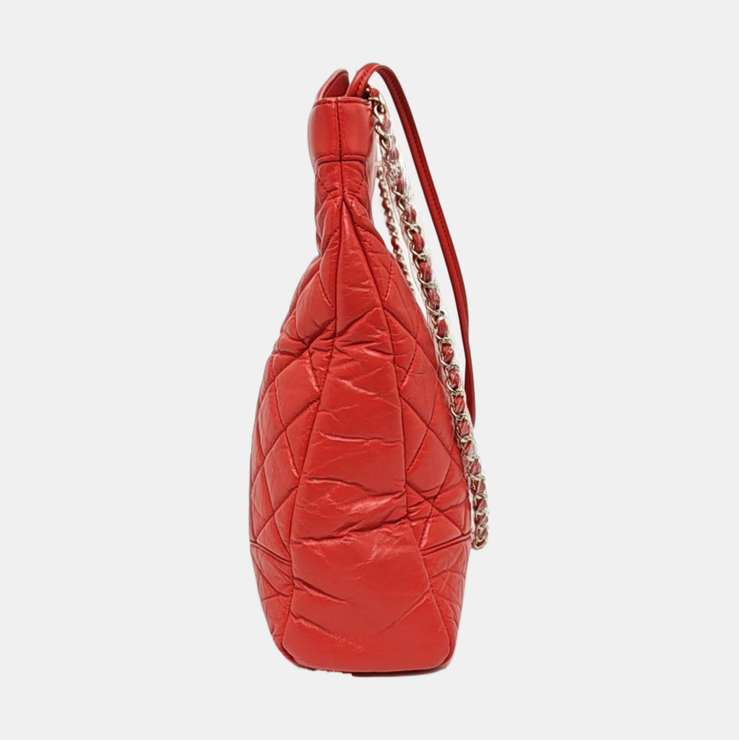 CHANEL CHANEL 31 Red Calfskin Quilted Handbag Single Shoulder Bag Gold Hardware 30 Clasp-(SKU)-970274590