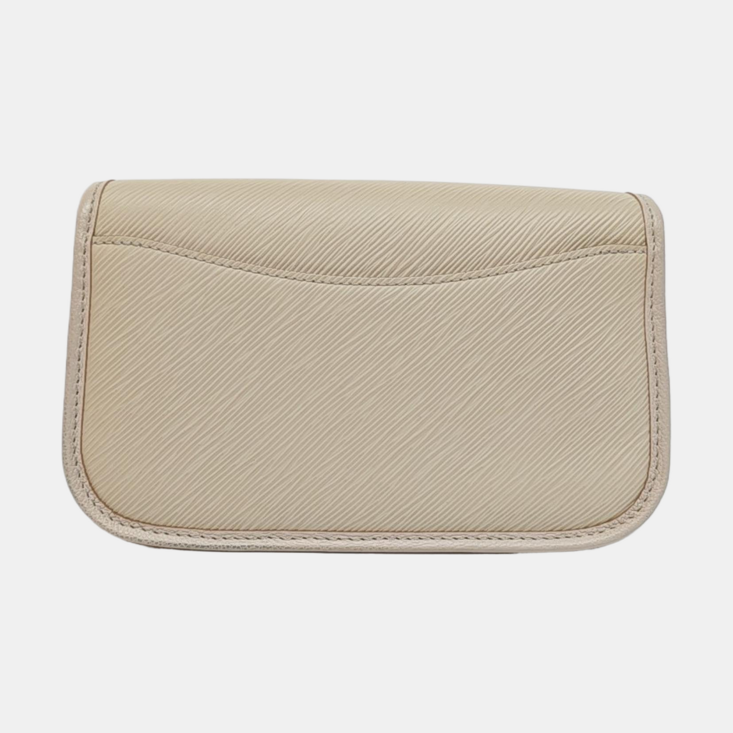 LOUIS VUITTON BUCI White EPI Calfskin Water Ripple Pattern Single Shoulder Bag Handbag Silver Hardware Removable Shoulder Strap Complete Accessories-(SKU)-970011004
