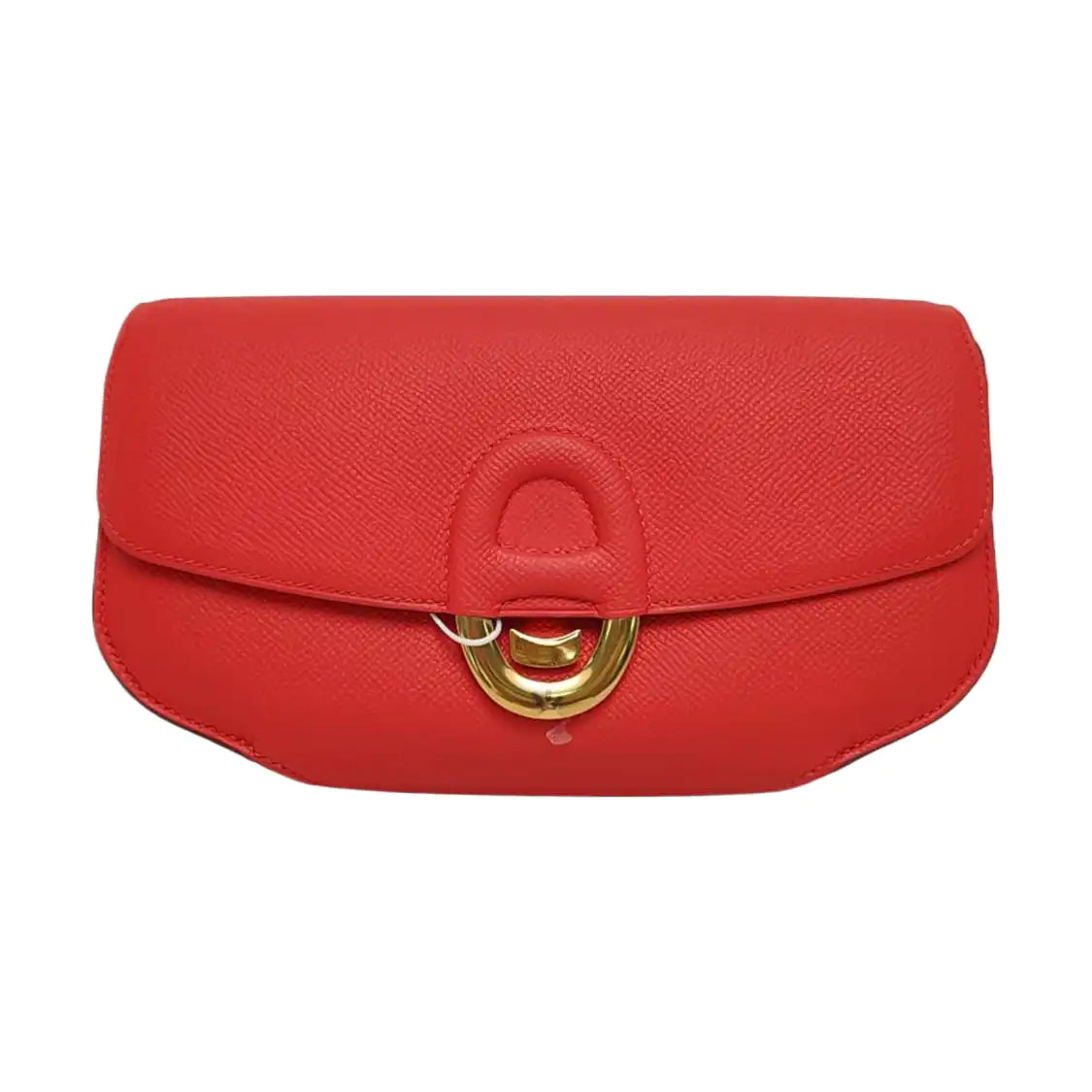 HERMÈS Cherche Midi Red Epsom Leather Monogram Handbag with Gold Hardware, X-(SKU)-970227440