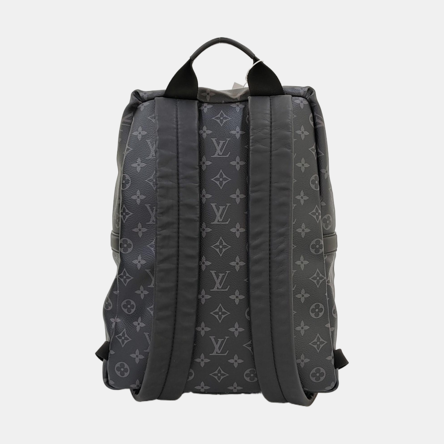 LOUIS VUITTON DISCOVERY Dark Gray Coated Canvas Monogram Print Backpack Tote Bag Silver Hardware-(SKU)-970206573