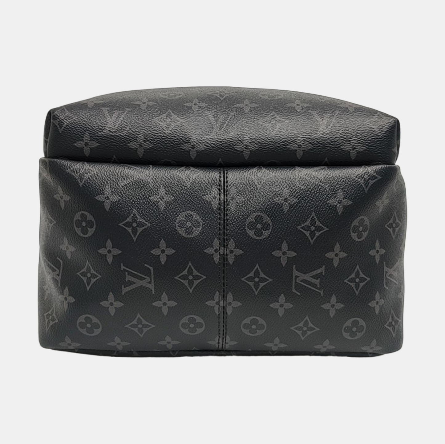 LOUIS VUITTON DISCOVERY Deep Grey Coated Canvas Monogram Printed Backpack, Tote Bag with Silver Hardware-(SKU)-970320410