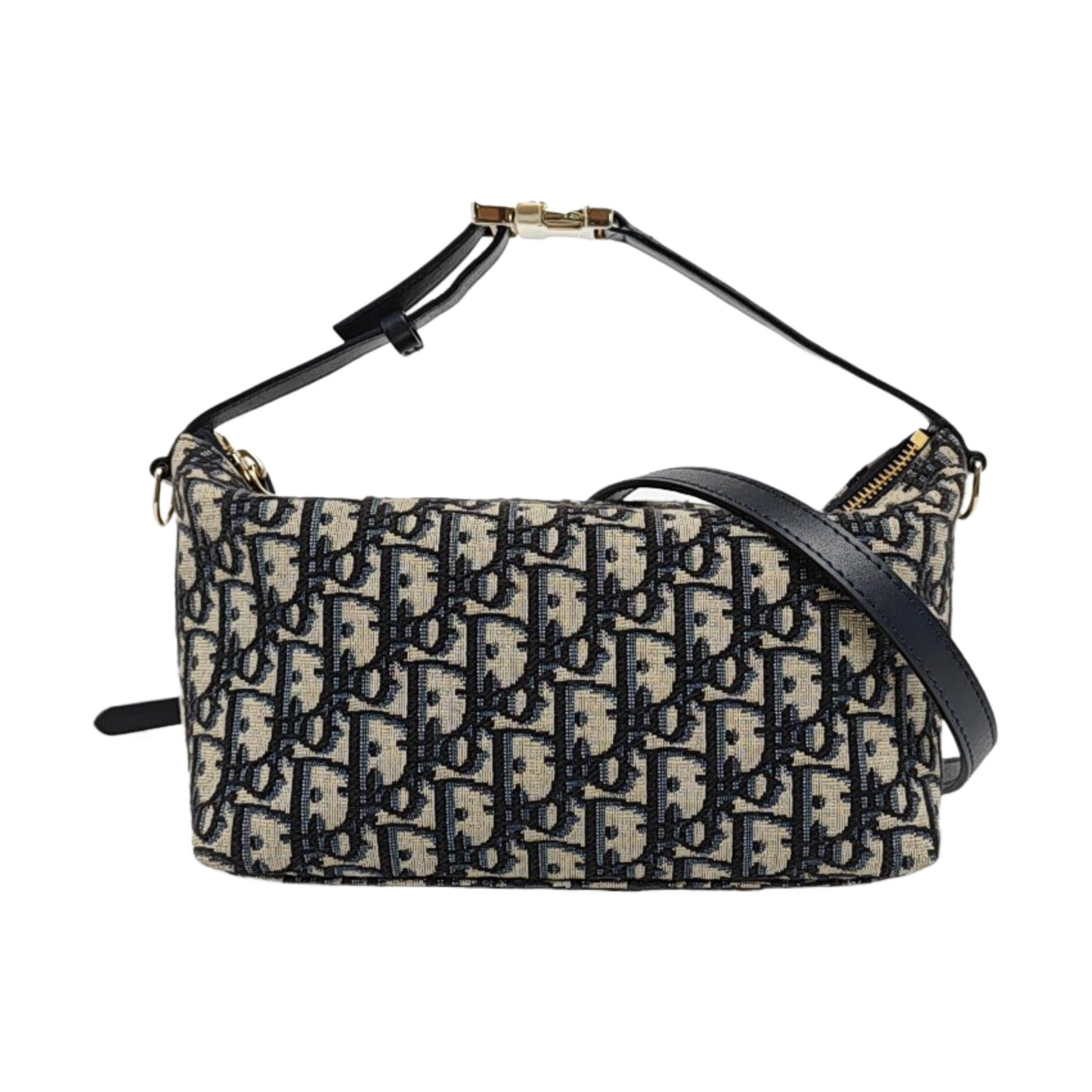 DIOR Diortravel Nomad Medium Grey Canvas Monogram Embroidered Crossbody Bag Tote Bag Golden Hardware-(SKU)-968688987