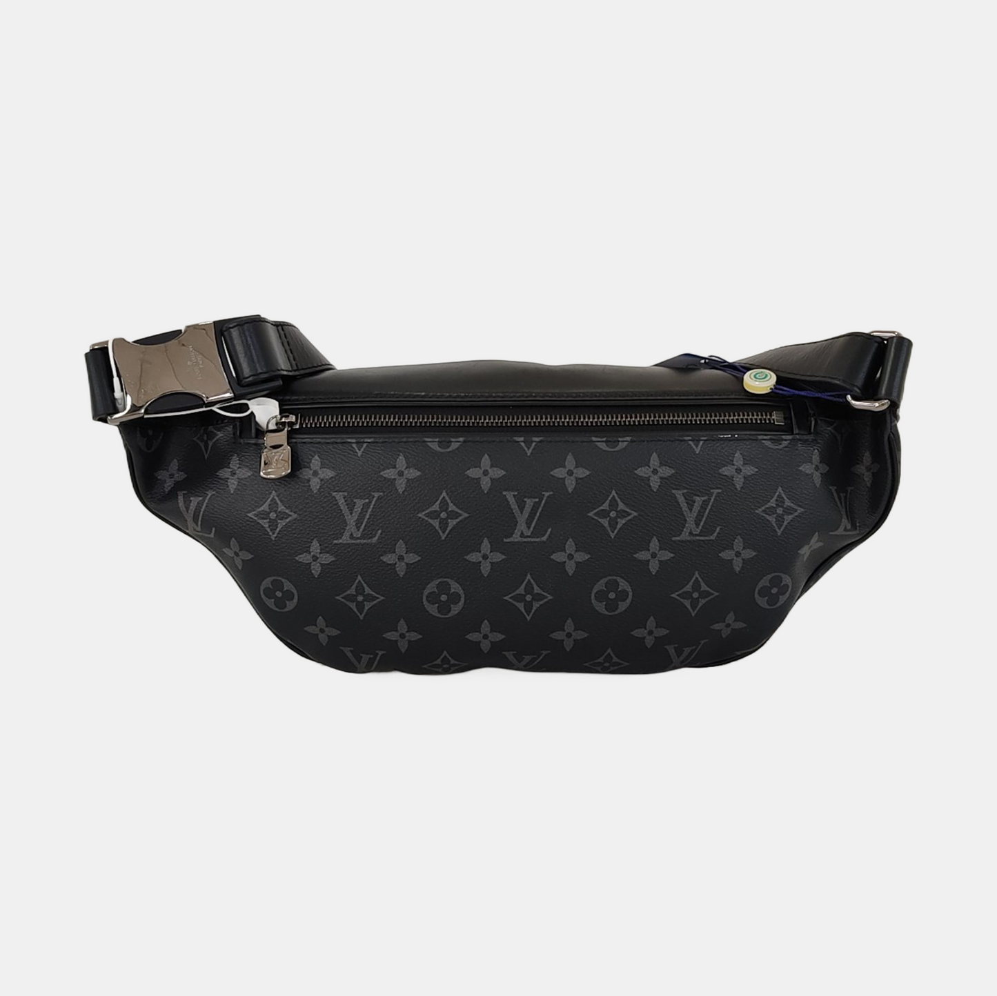 LOUIS VUITTON DISCOVERY Gray Coated Canvas Monogram Fanny Pack Crossbody Bag Chest Bag/Belt Bag Silver Hardware-(SKU)-970471267