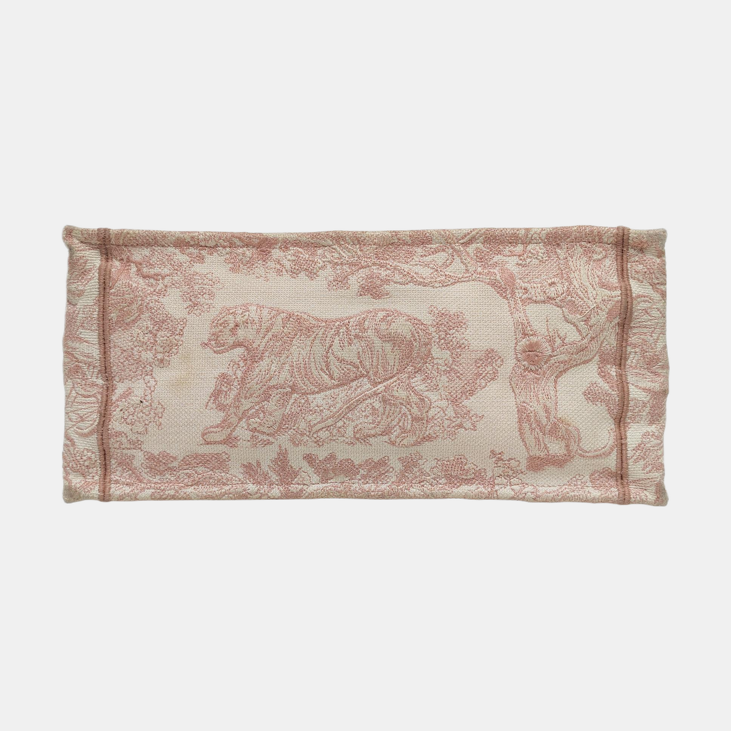 DIOR Book Tote Medium Pink Canvas Embroidered Handbag-(SKU)-970739916