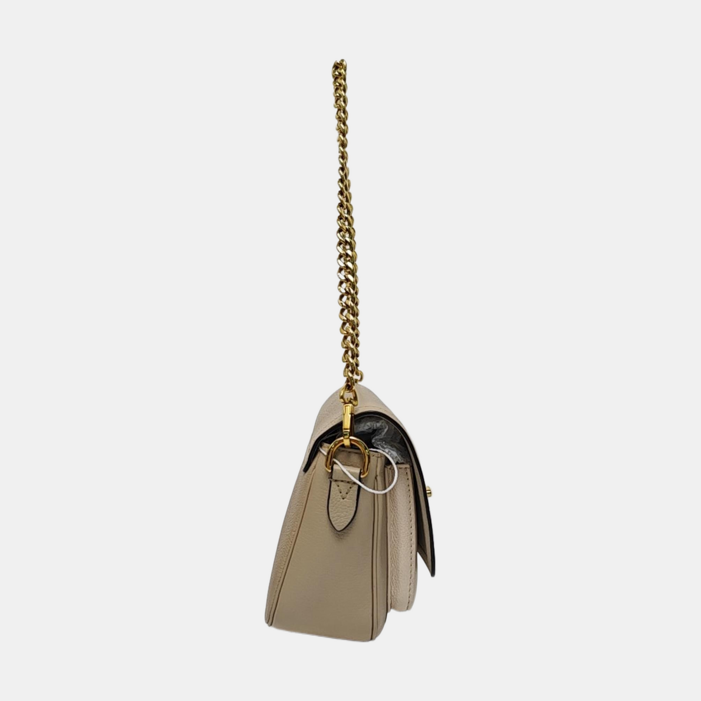 LOUIS VUITTON LOCKME TENDER Khaki Leather Single Shoulder Bag Crossbody Shoulder Bag 2 Removable Shoulder Straps Golden Hardware Complete Accessories-(SKU)-970899092