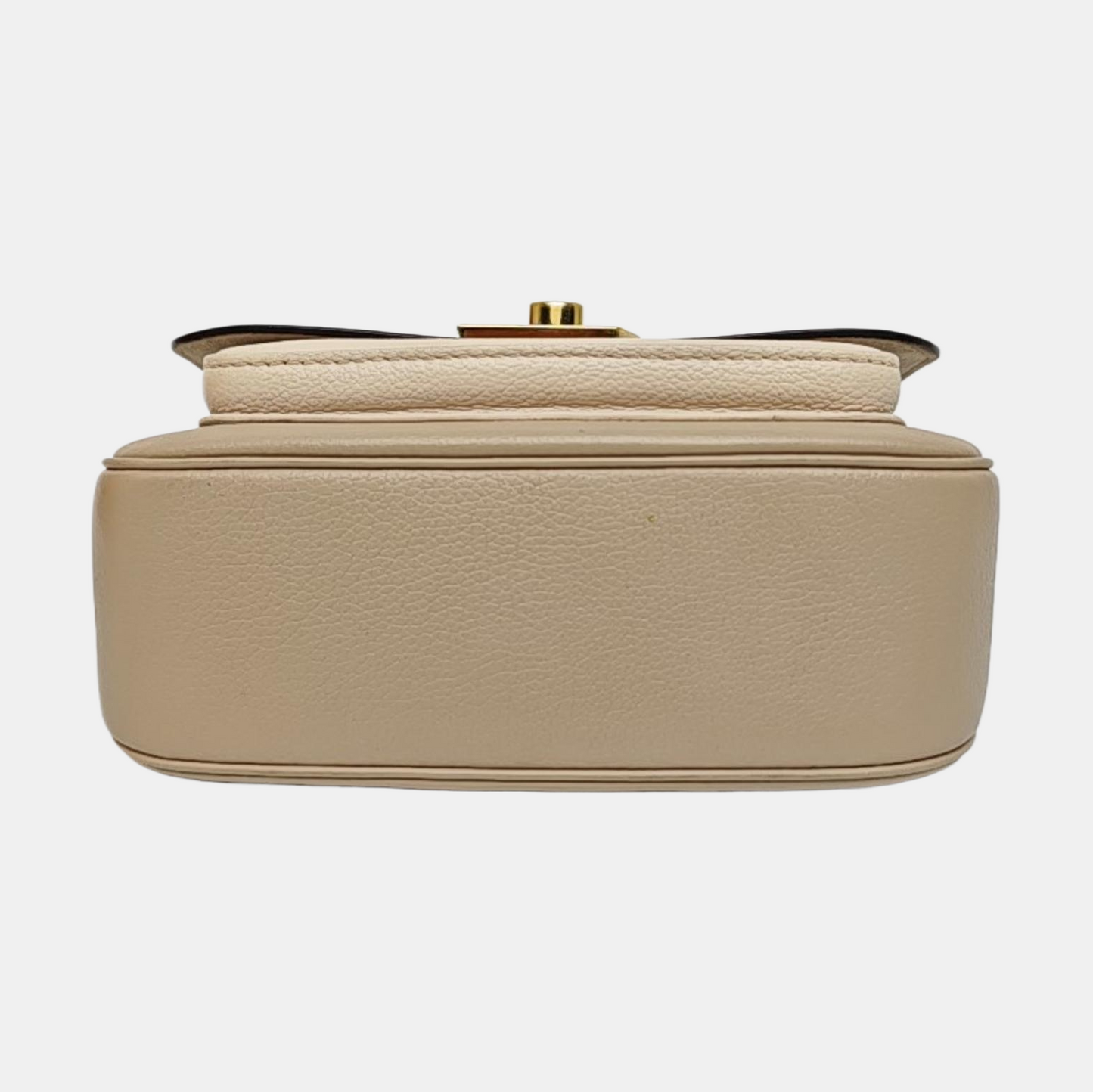 LOUIS VUITTON LOCKME TENDER Khaki Leather Single Shoulder Bag Crossbody Shoulder Bag 2 Removable Shoulder Straps Golden Hardware Complete Accessories-(SKU)-970899092