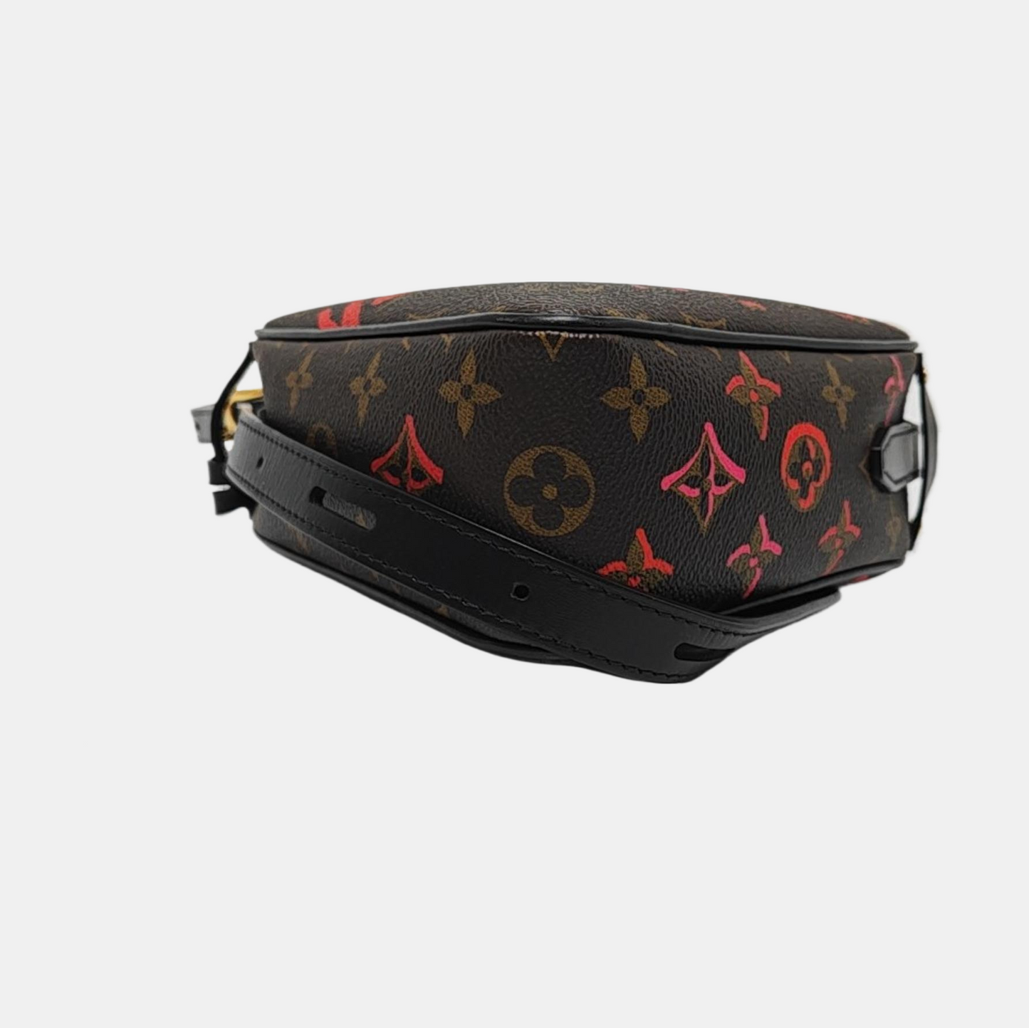 LOUIS VUITTON GAME ON Brown Coated Canvas Monogram Single Shoulder Bag Tote Bag Crossbody Bag Golden Hardware-(SKU)-970765568