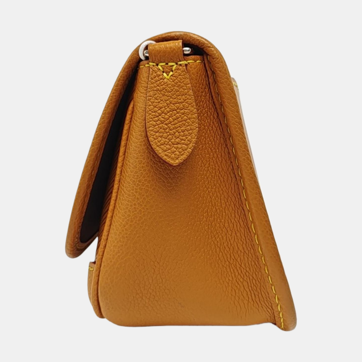 LOUIS VUITTON BUCI Caramel EPI Leather Water Ripple Crossbody Shoulder Bag Silver Hardware Removable Strap-(SKU)-970951459