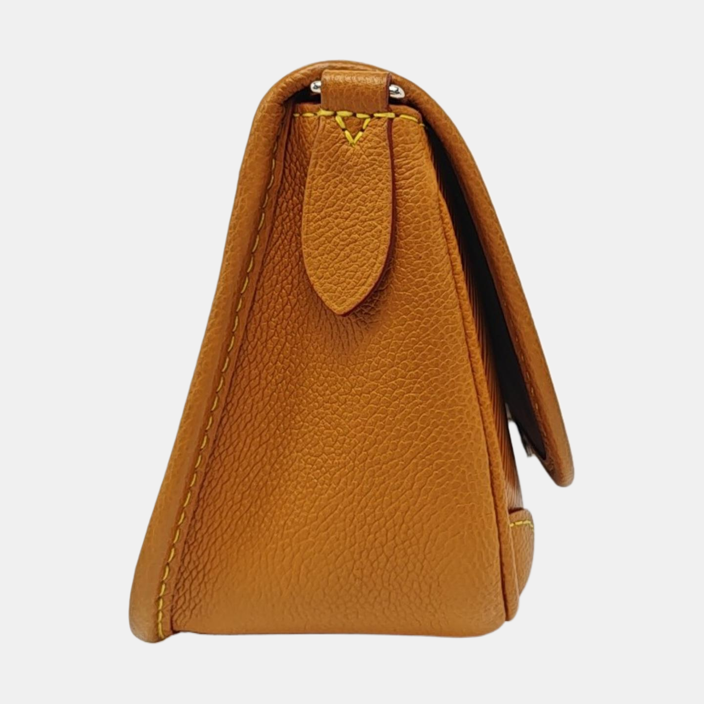 LOUIS VUITTON BUCI Caramel EPI Leather Water Ripple Crossbody Shoulder Bag Silver Hardware Removable Strap-(SKU)-970951459