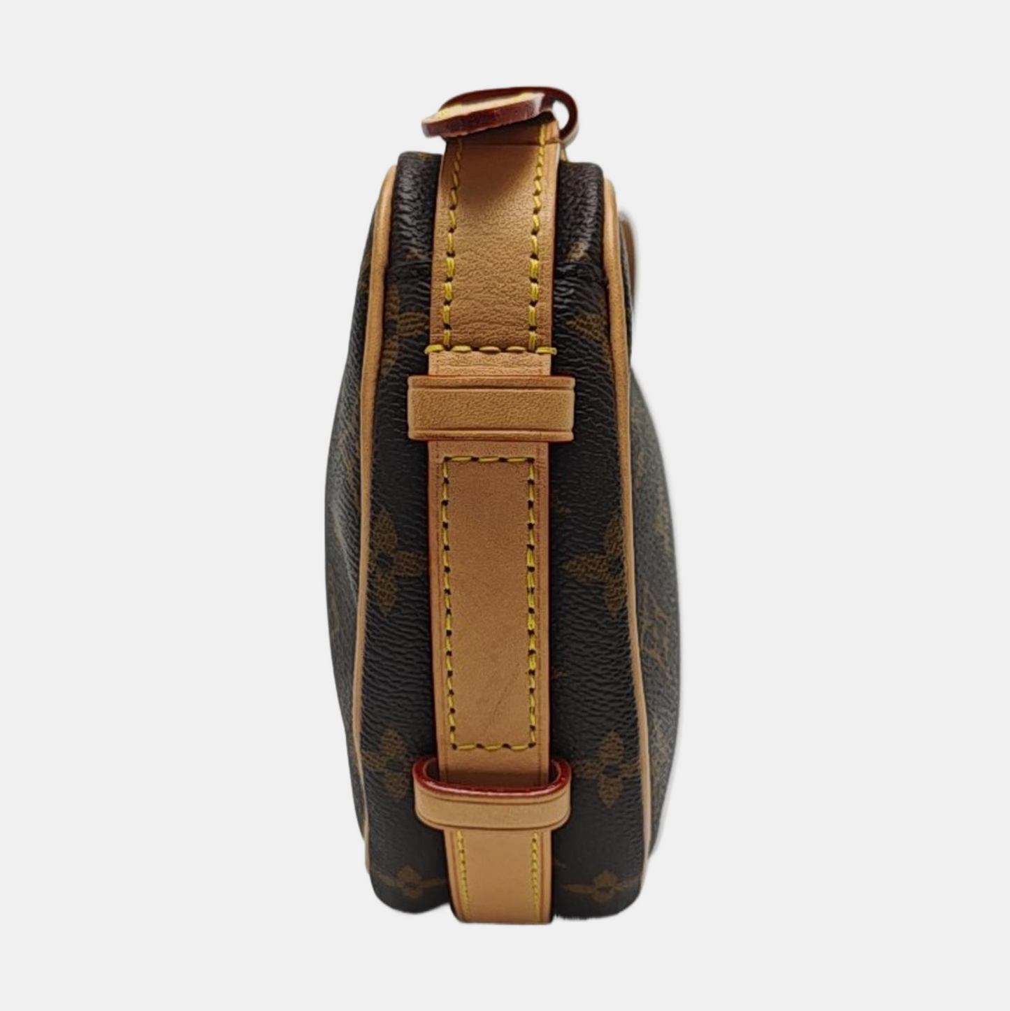 LOUIS VUITTON CROISSANT Brown Coated Canvas Monogram Shoulder Bag Tote Crossbody Bag with Detachable Strap-(SKU)-970879308