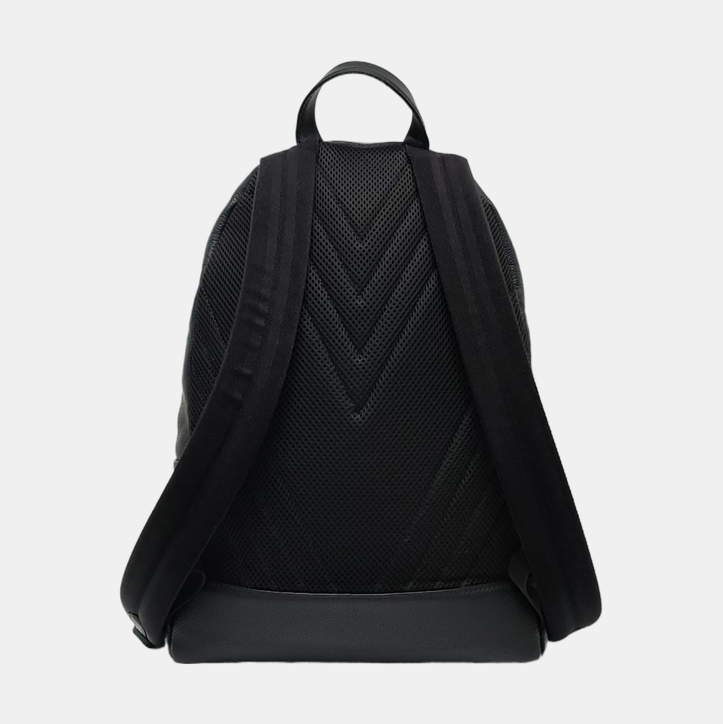LOUIS VUITTON AEROGRAM Black Calfskin Backpack Black Hardware-(SKU)-970857178