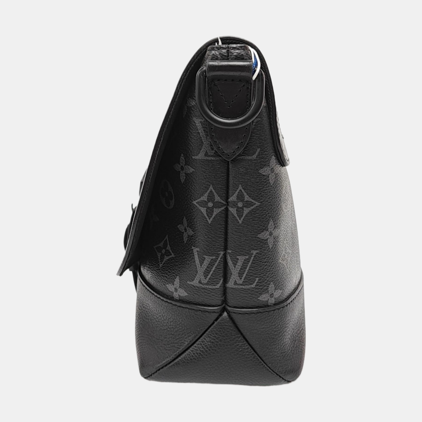 LOUIS VUITTON SAUMUR Black Coated Canvas Monogram Messenger Bag, Single Shoulder Bag, Crossbody Bag, Handbag, Black Hardware, Detachable Shoulder Strap, Accessories Included-(SKU)-971022749