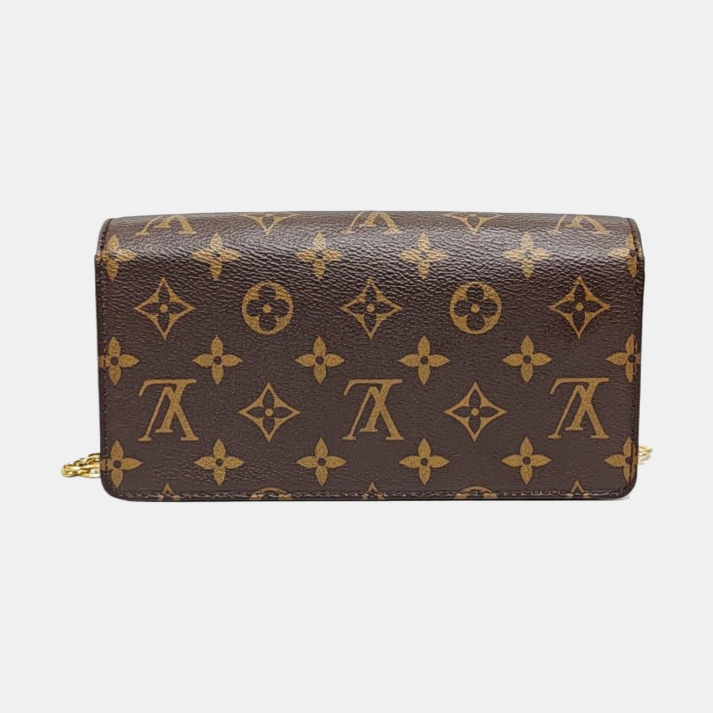 LOUIS VUITTON LILY Brown Coated Canvas Monogram Crossbody Bag Shoulder Bag Handbag Gold Hardware Removable Strap Complete Accessories-(SKU)-970716535