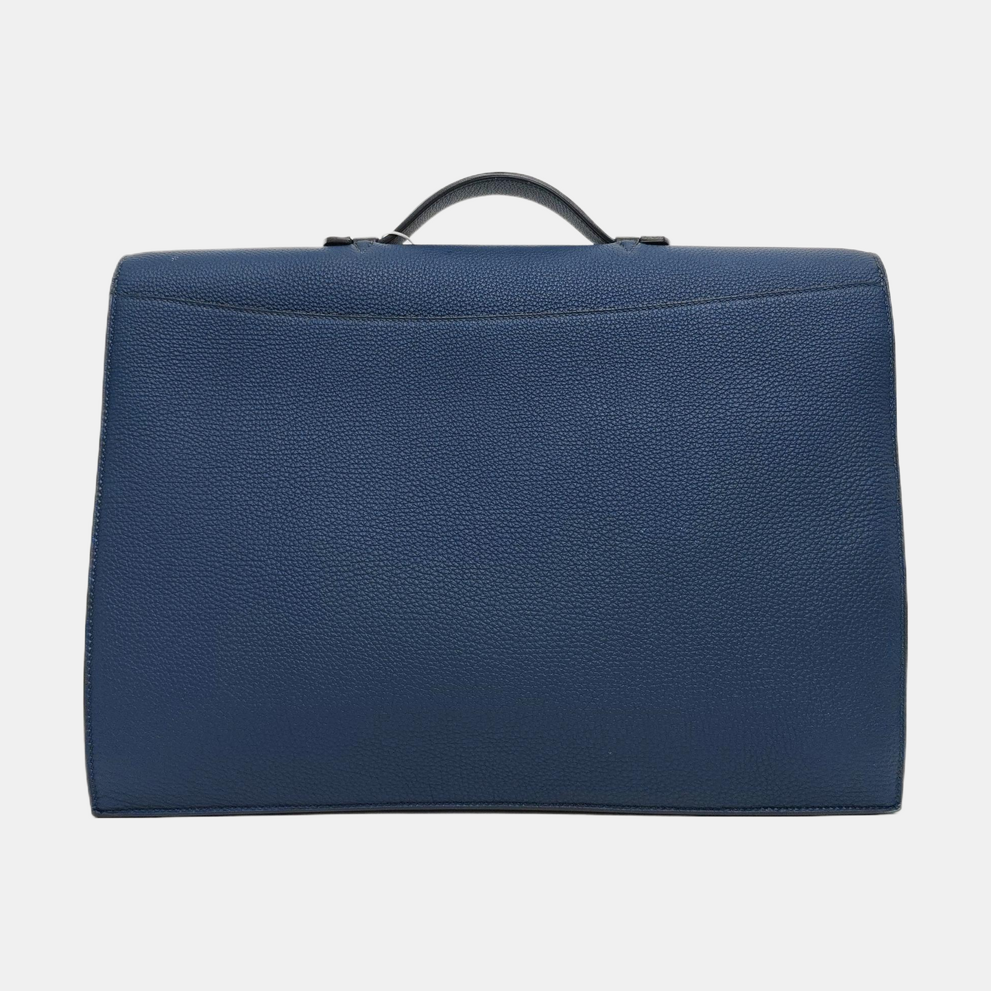 HERMÈS Sac A Depeches 41 Sea Blue Togo Leather Handbag with Silver Hardware T-(SKU)-970622686