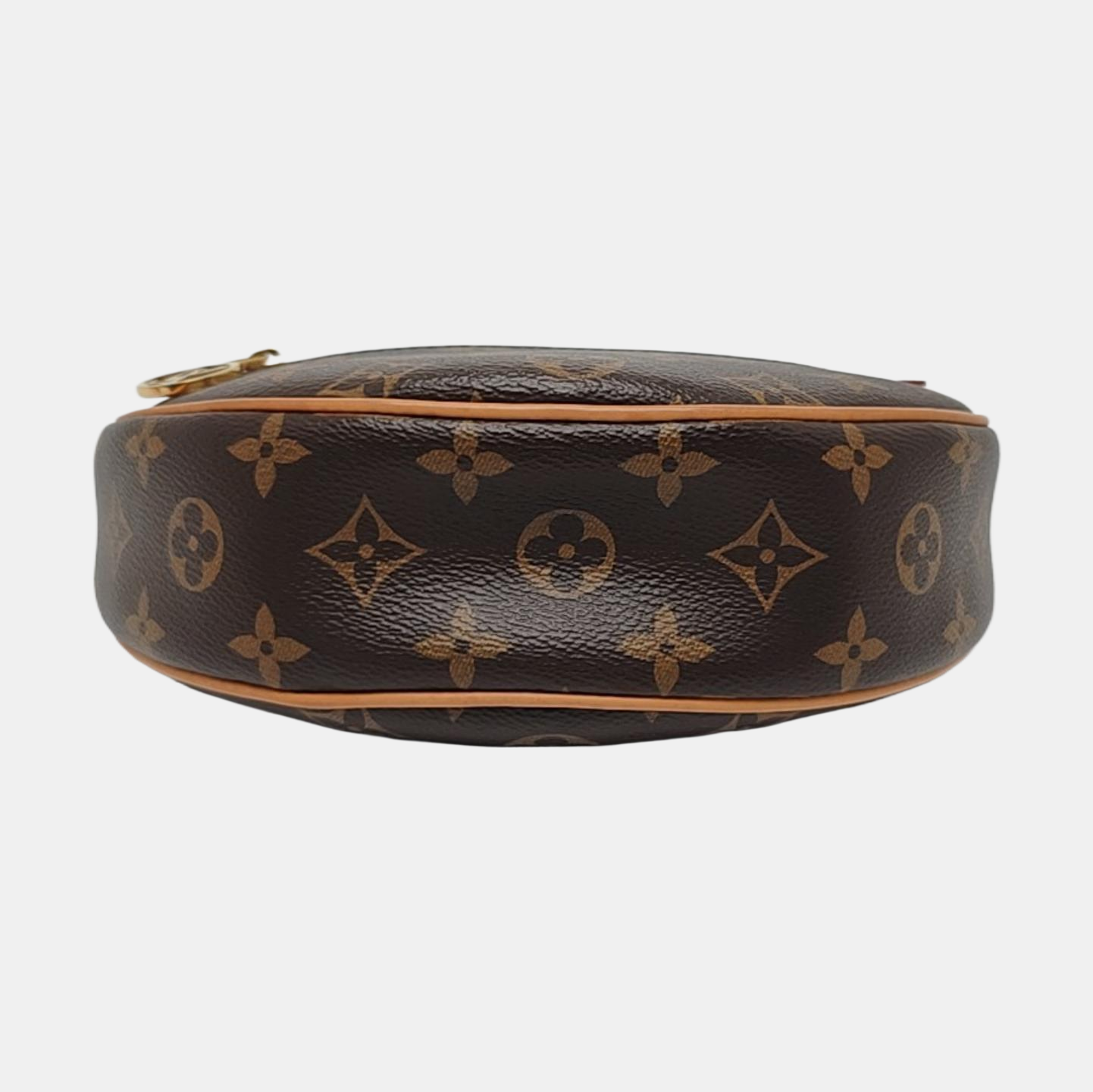 LOUIS VUITTON LOOP Brown Coated Canvas Monogram Pea Pod Bag with Shoulder Strap, Gold Hardware, 2 Removable Shoulder Straps-(SKU)-960936735