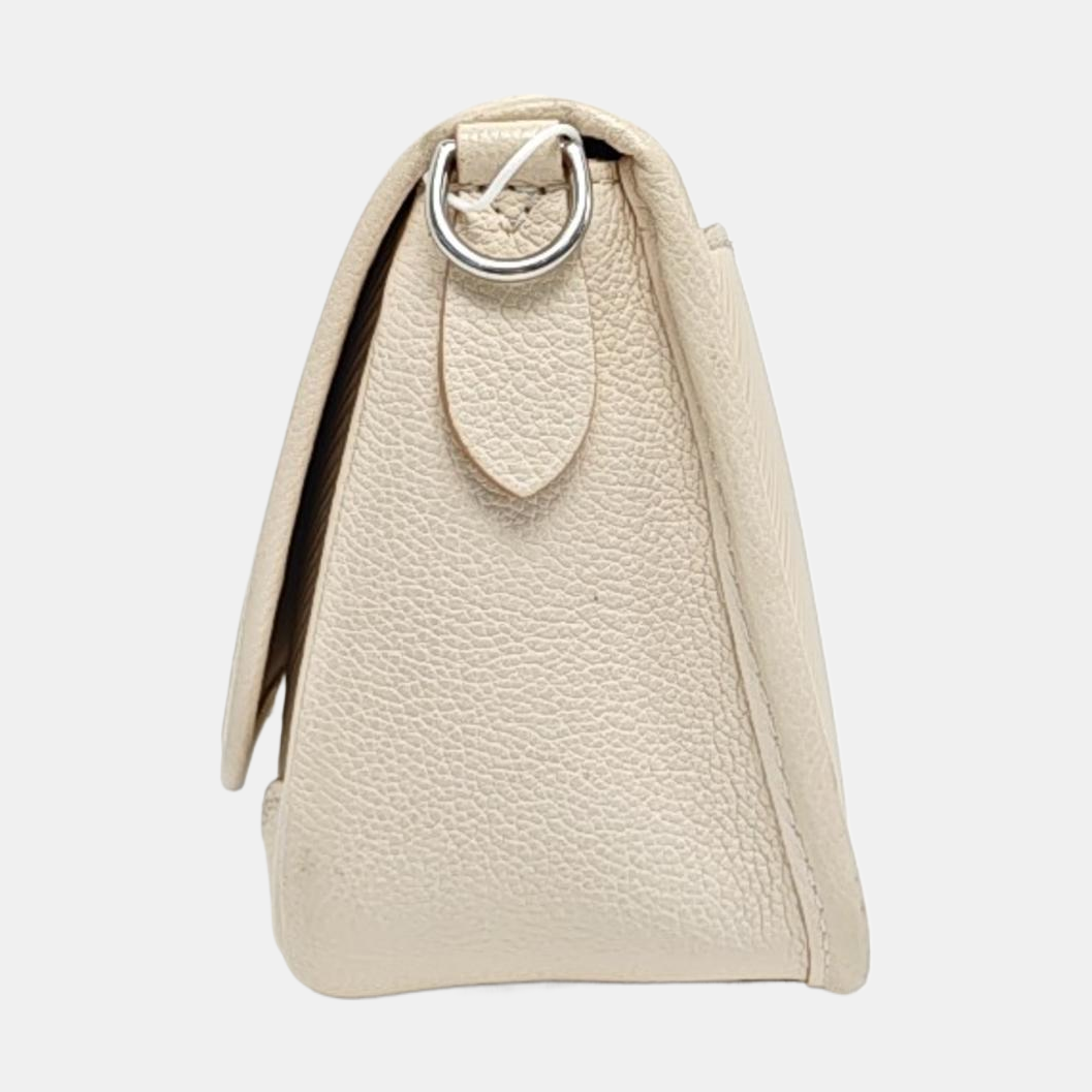 LOUIS VUITTON BUCI White EPI Leather Water Ripple Shoulder Bag, Tote Bag with Detachable Strap, Silver Hardware-(SKU)-971019920
