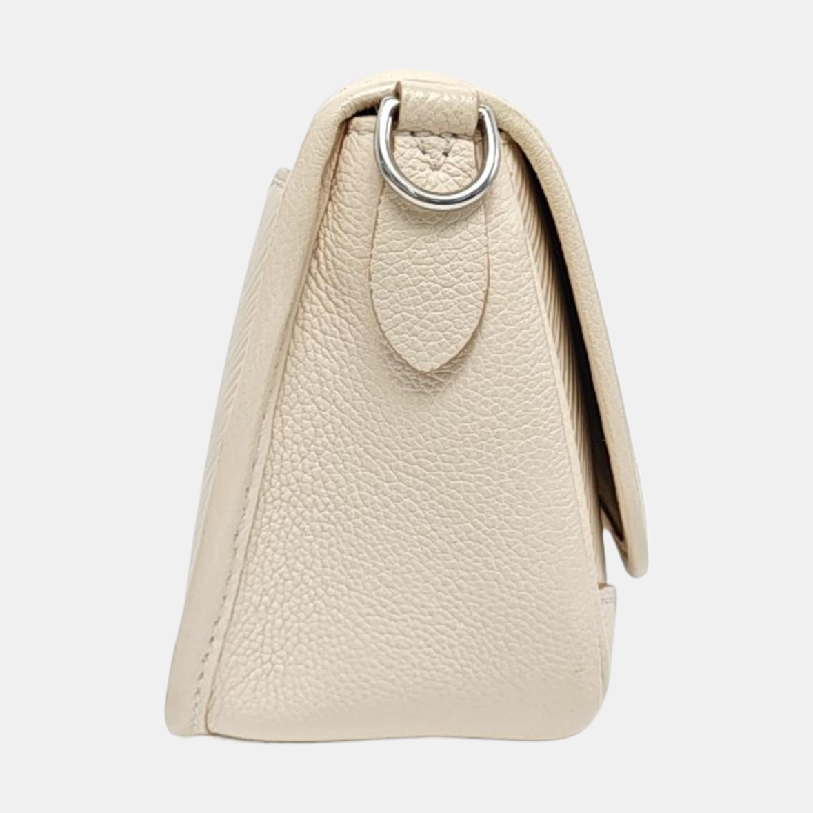 LOUIS VUITTON BUCI White EPI Leather Water Ripple Shoulder Bag, Tote Bag with Detachable Strap, Silver Hardware-(SKU)-971019920