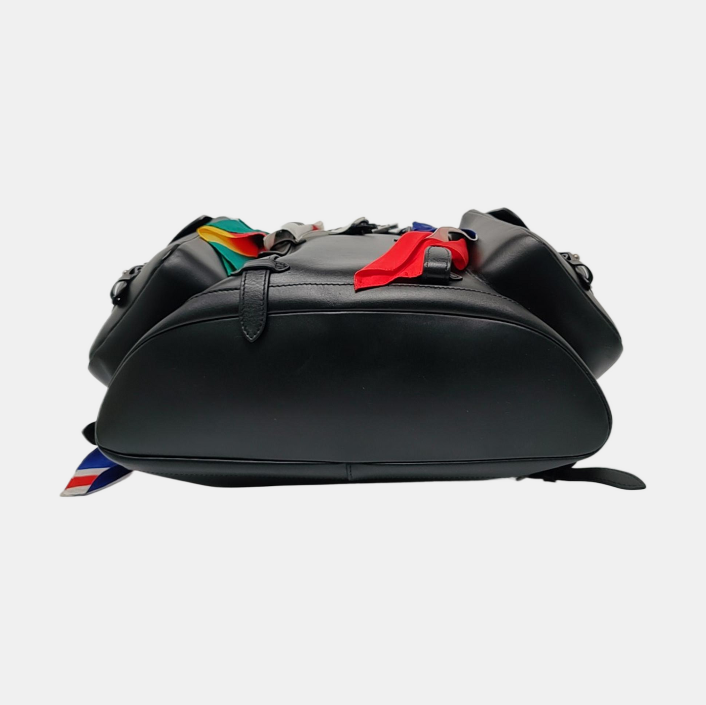 LOUIS VUITTON CHRISTOPHER Large Black Leather Backpack Tote Bag Black Hardware-(SKU)-971075837