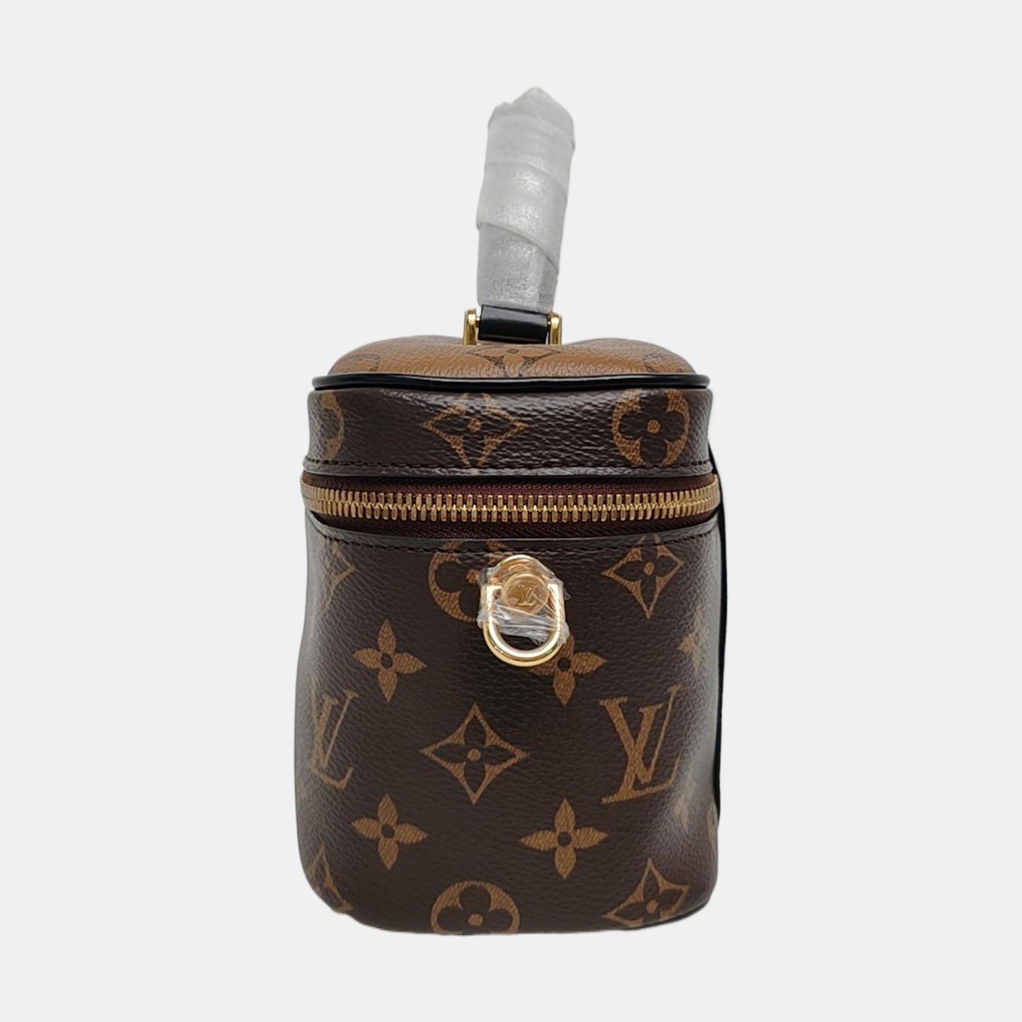 LOUIS VUITTON NICE Small Brown Coated Canvas Vintage Shoulder Bag Tote Bag Crossbody Bag Gold Hardware Removable Strap-(SKU)-969536656