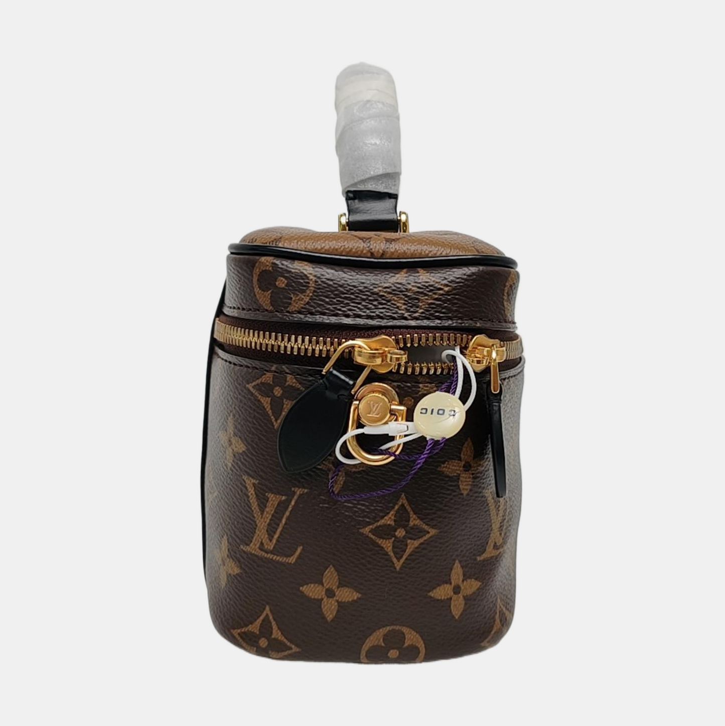 LOUIS VUITTON NICE Small Brown Coated Canvas Vintage Shoulder Bag Tote Bag Crossbody Bag Gold Hardware Removable Strap-(SKU)-969536656