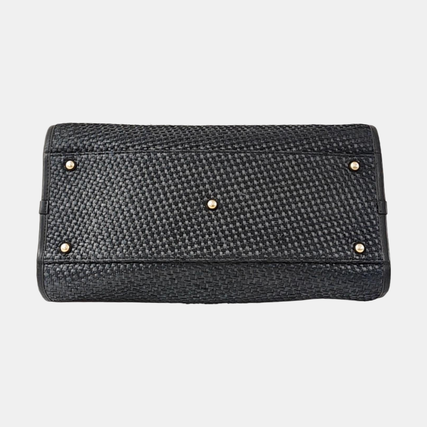 CHANEL DEAUVILLE large size black special material woven beach bag, shoulder bag, handbag with gold hardware and 31 chain links-(SKU)-971090385