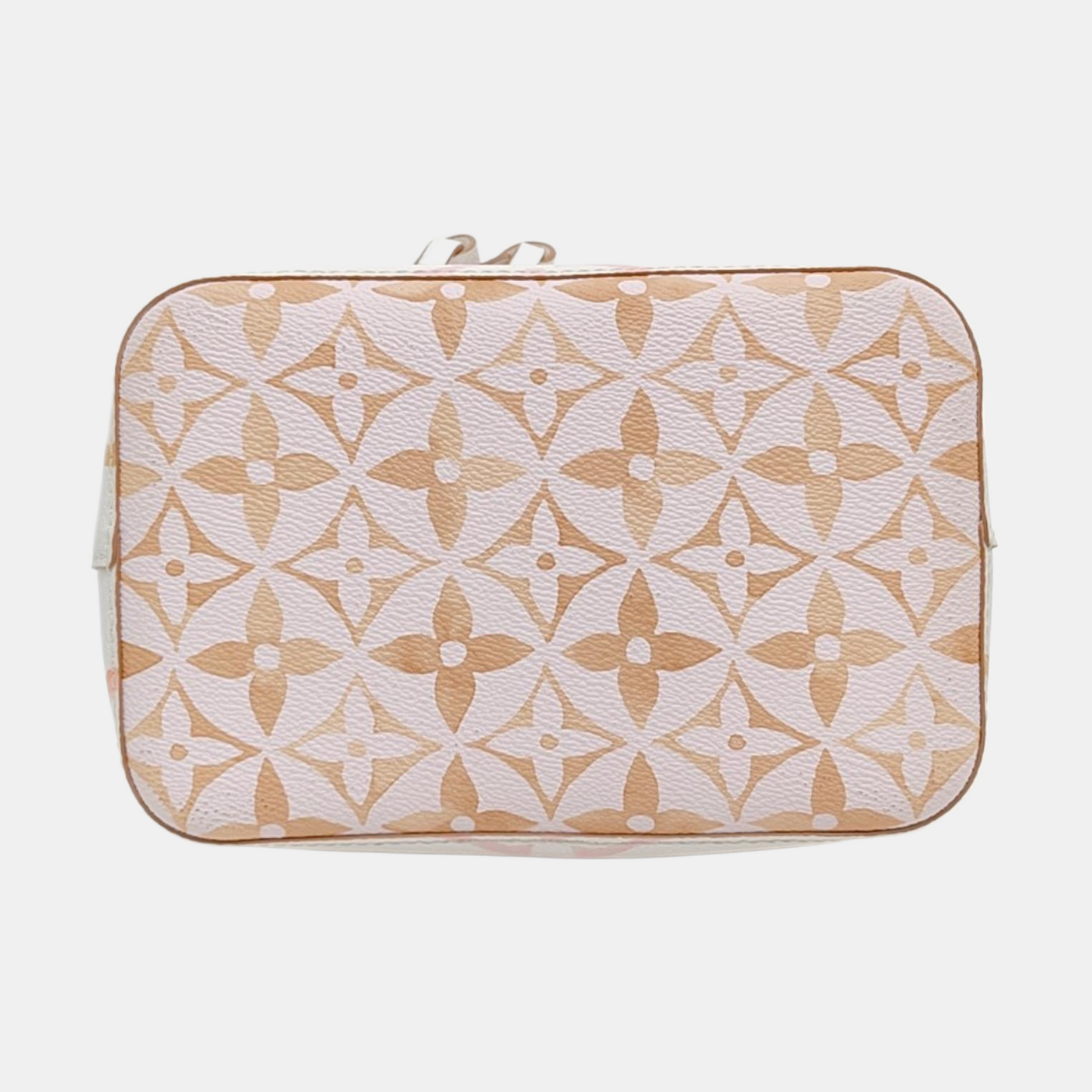 LOUIS VUITTON NÉONOÉ Small size white coated canvas monogram single shoulder bag handbag crossbody bag golden hardware 2 detachable shoulder straps-(SKU)-971271612