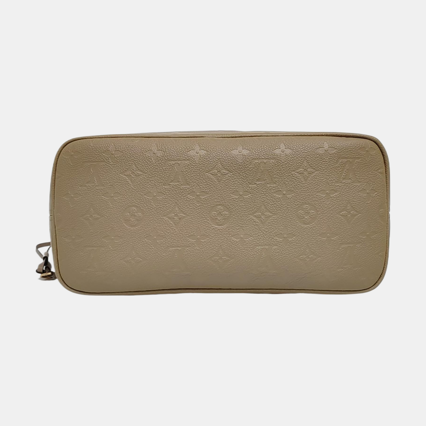 LOUIS VUITTON NEVERFULL Medium Grey Leather Damier Canvas Shopping Bag Crossbody Shoulder Bag Golden Hardware Pockets Complete Accessories-(SKU)-959280840