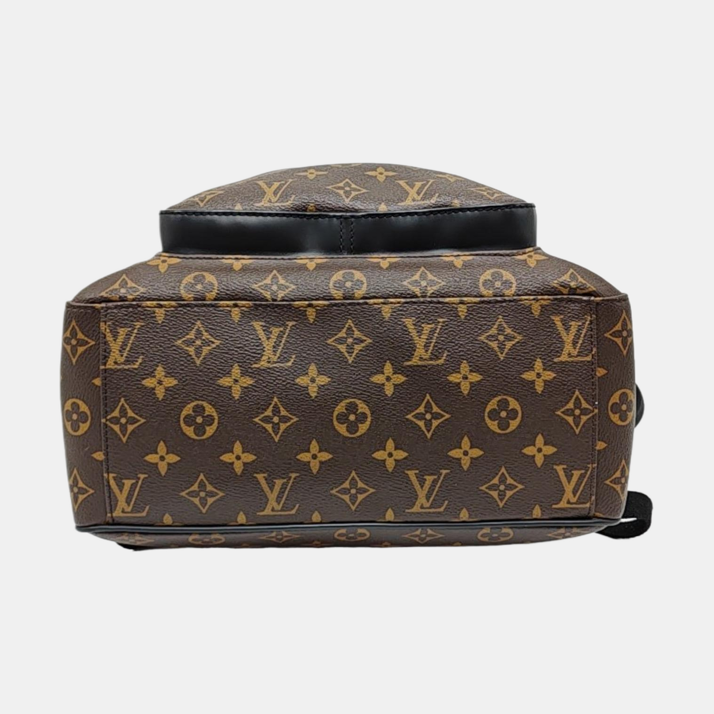 LOUIS VUITTON JOSH Brown Coated Canvas Monogram Backpack, Tote Bag, Silver Hardware-(SKU)-971389459