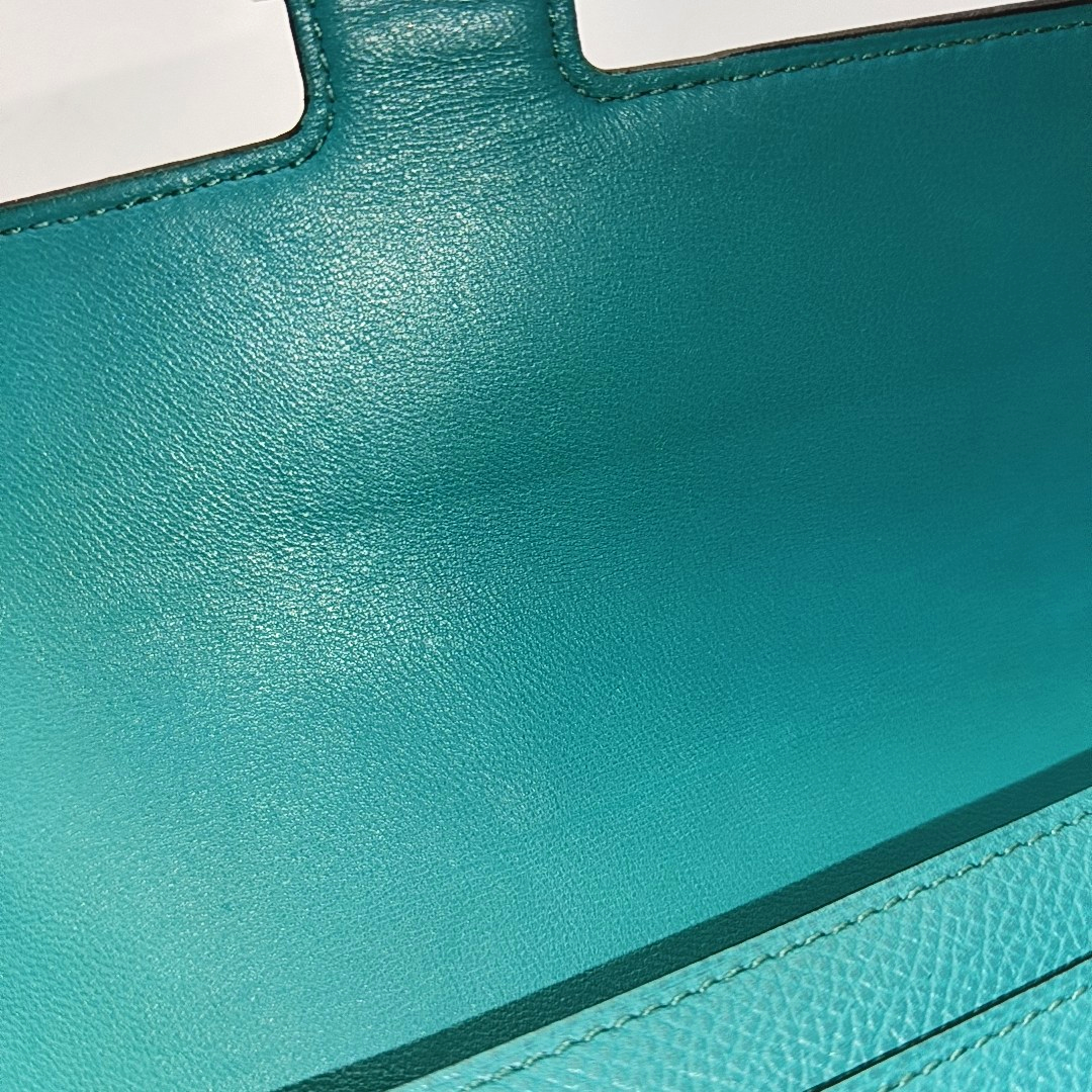 HERMÈS Constance Verona Green Epsom Calfskin Wallet, Green Hardware, A-(SKU)-945960942