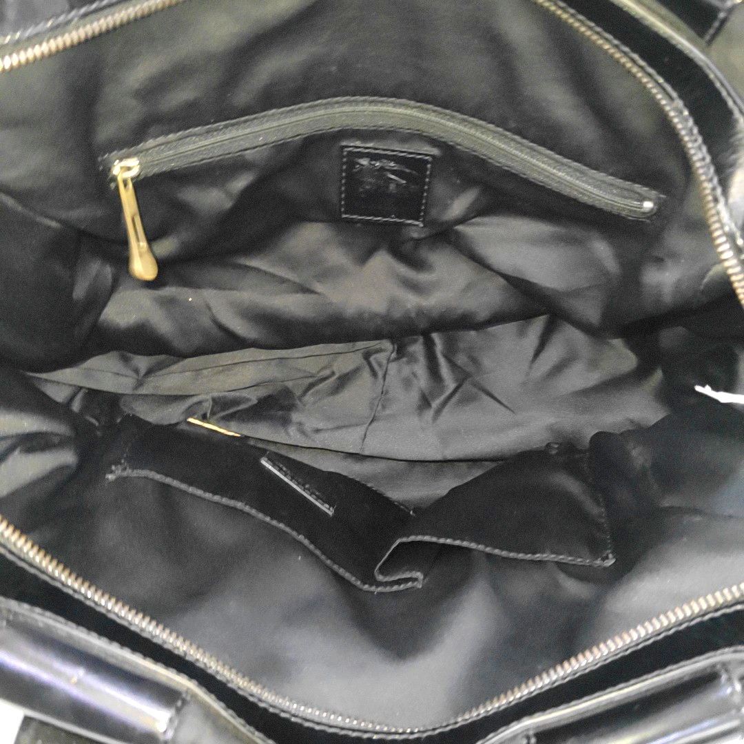 BURBERRY Tote bag Black Nylon Stud Handbag Golden hardware-(SKU)-960194301