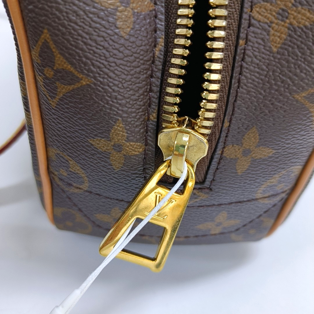 LOUIS VUITTON CITE Brown Coated Canvas Monogram Single Shoulder Bag Handbag with Gold Hardware-(SKU)-961060465