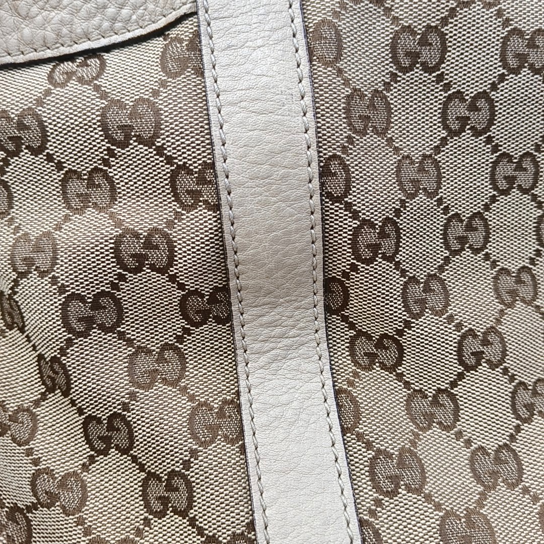 GUCCI Miss GG Brown Canvas Old Flower Single Shoulder Bag Tote Bag Golden hardware-(SKU)-958172878
