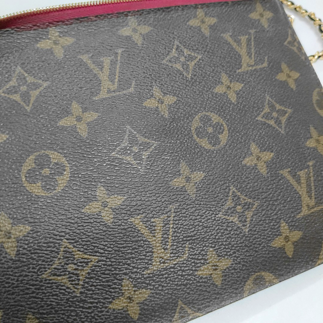 LOUIS VUITTON NEVERFULL Dark Brown Coated Canvas Monogrammed Shopping Bag Handbag Golden hardware-(SKU)-959999786