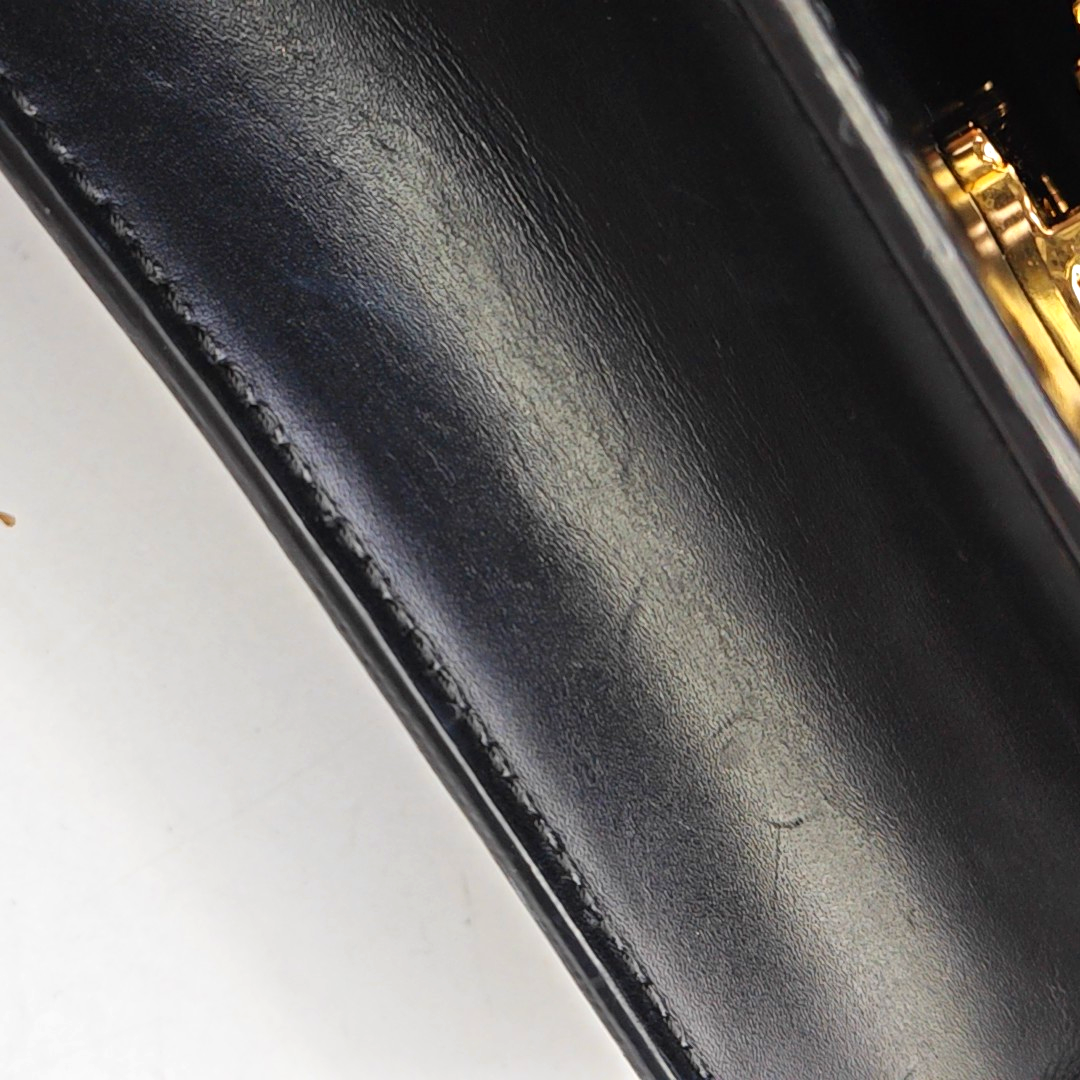 BURBERRY TB mini Black Cowhide Clutch腰包/胸包 Golden hardware-(SKU)-948383912