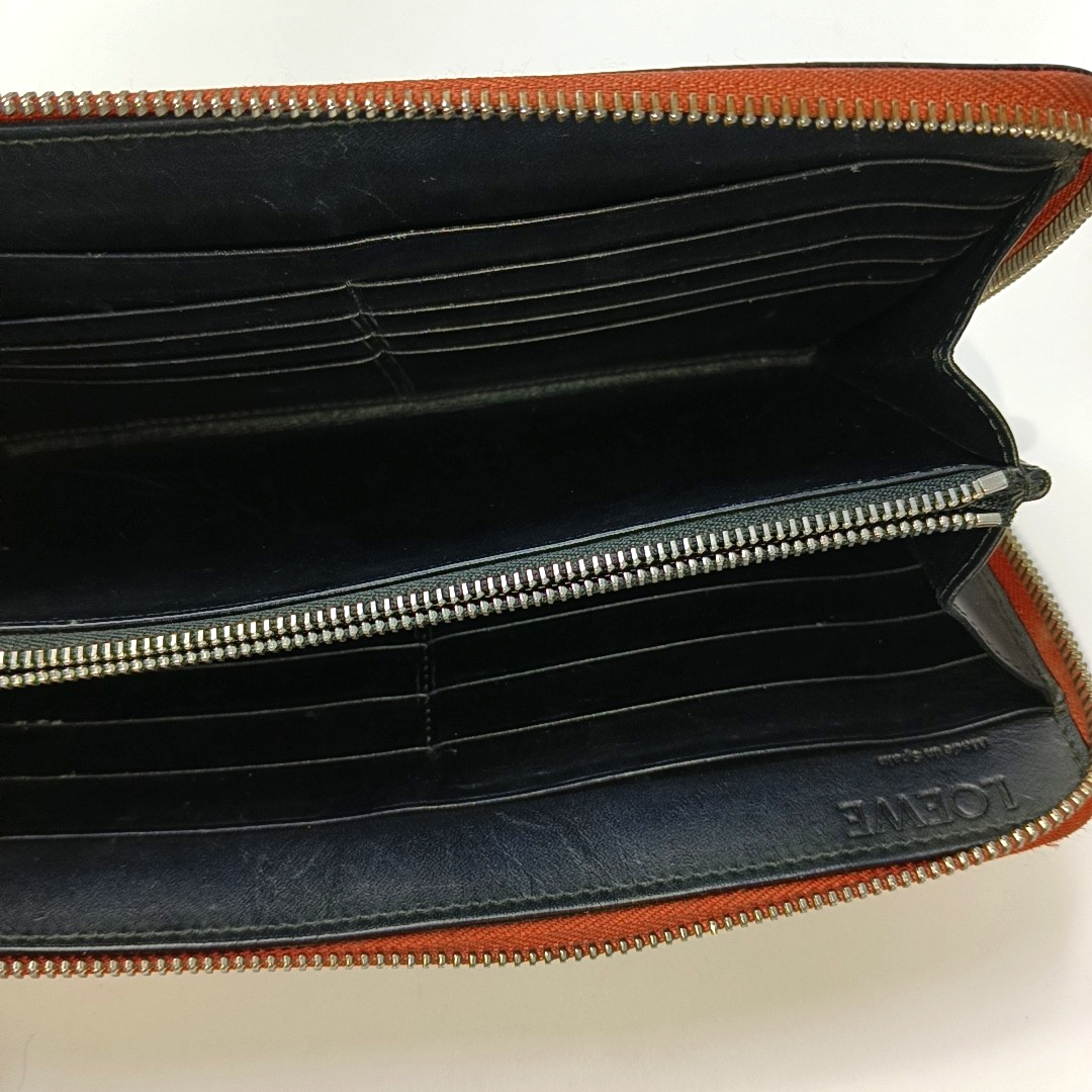 LOEWE Orange Calfskin Handbag Silver Hardware-(SKU)-950654394
