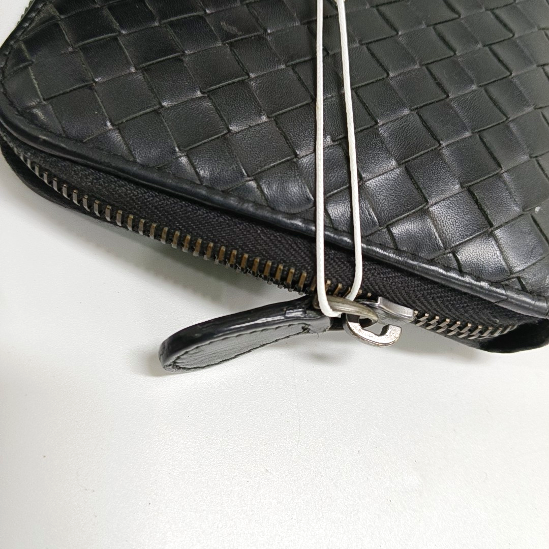 BOTTEGA VENETA Black Cowhide Braided Handbag Black hardware-(SKU)-953739920