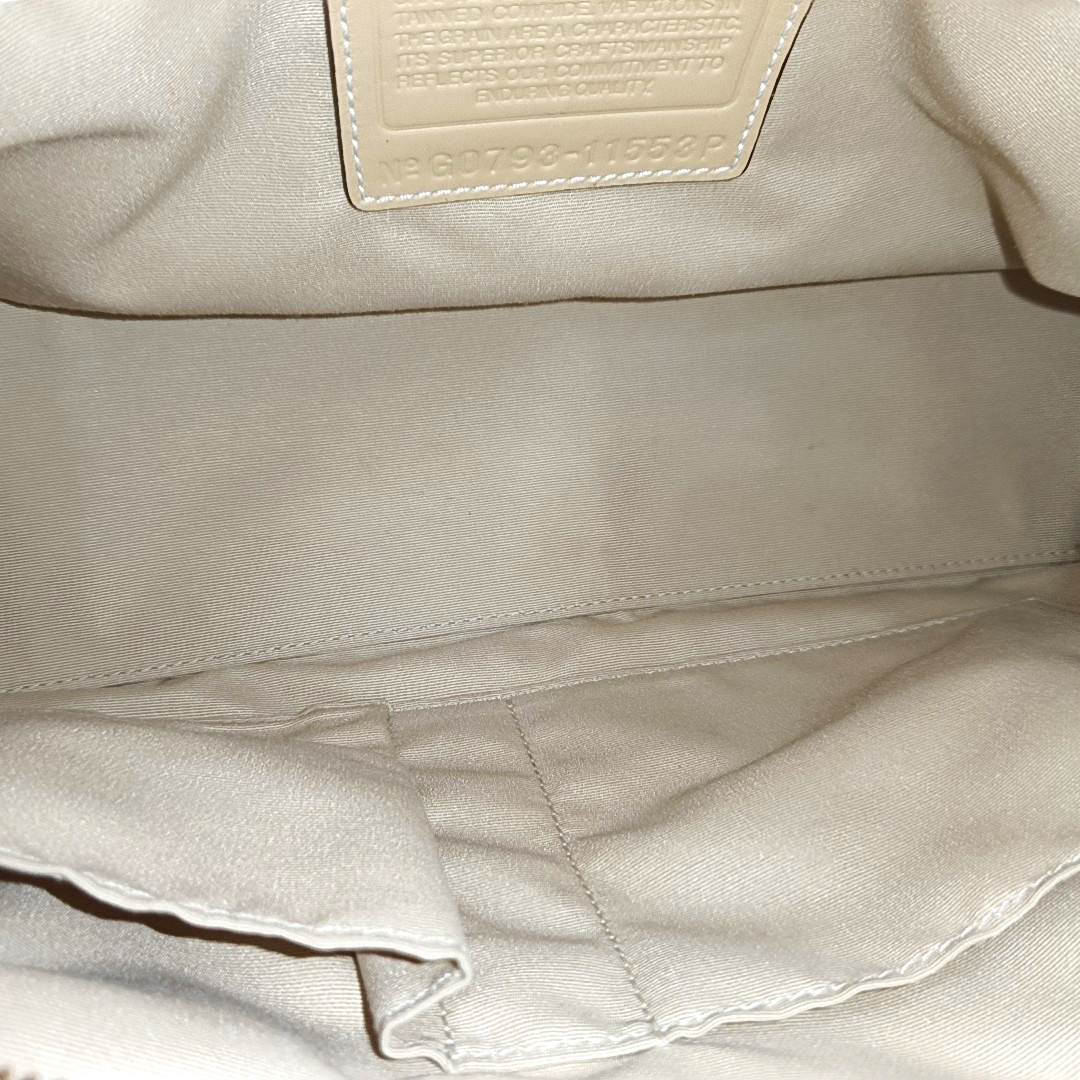 COACH Tote bag Khaki Leather Single Shoulder Bag and Handbag Golden hardware-(SKU)-933061501