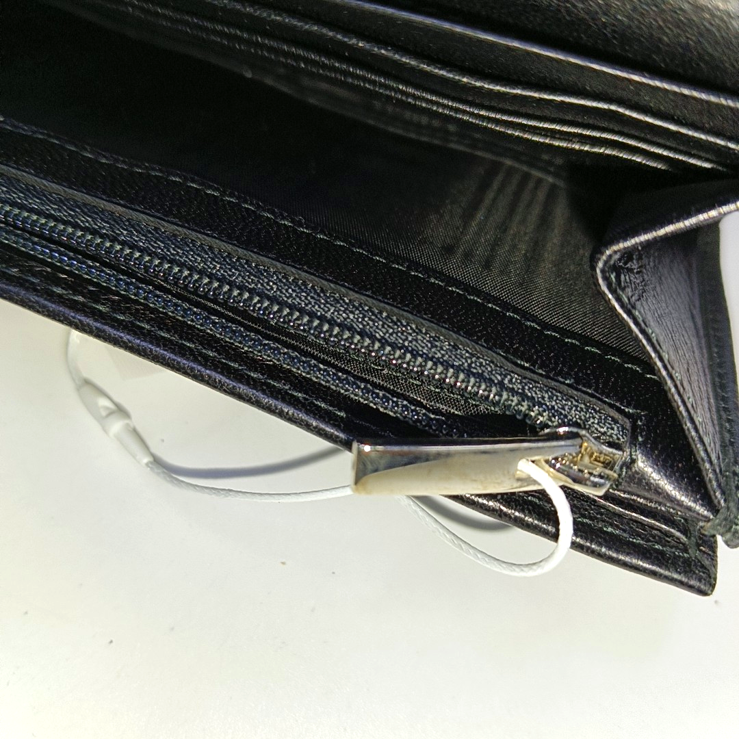 FERRAGAMO Gancini Black Lamb Leather Embossed Wallet Silver Hardware-(SKU)-939748481