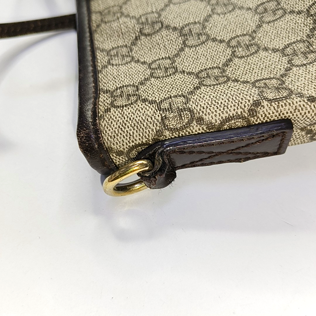 GUCCI Tote bag Ebony Coated Canvas Monogrammed Handbag Silver Hardware-(SKU)-953201451