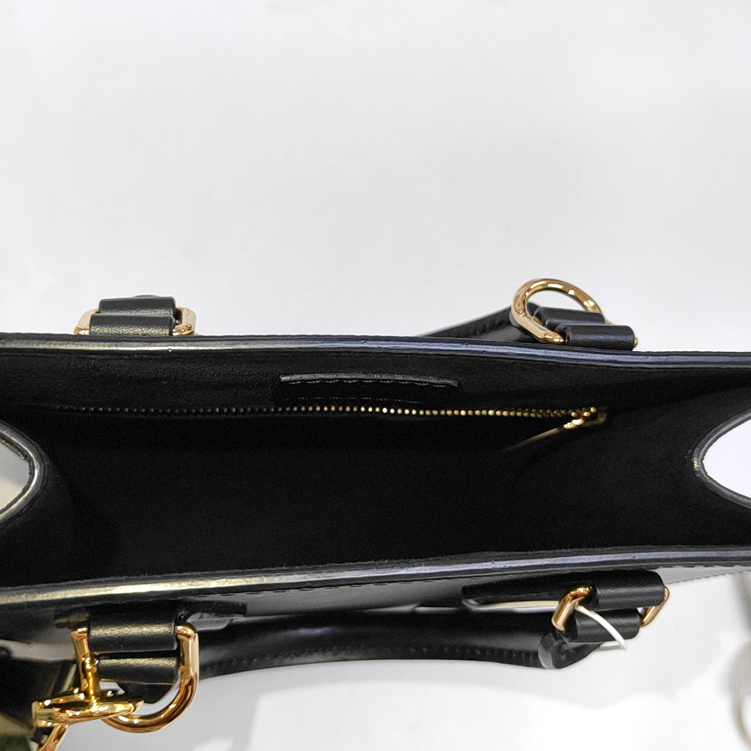 LOUIS VUITTON SAC PLAT BB Black EPI Leather Water Ripple Music Book Bag Crossbody Bag Shoulder Bag Tote Bag Adjustable Strap Golden Hardware Removable Strap-(SKU)-947466137