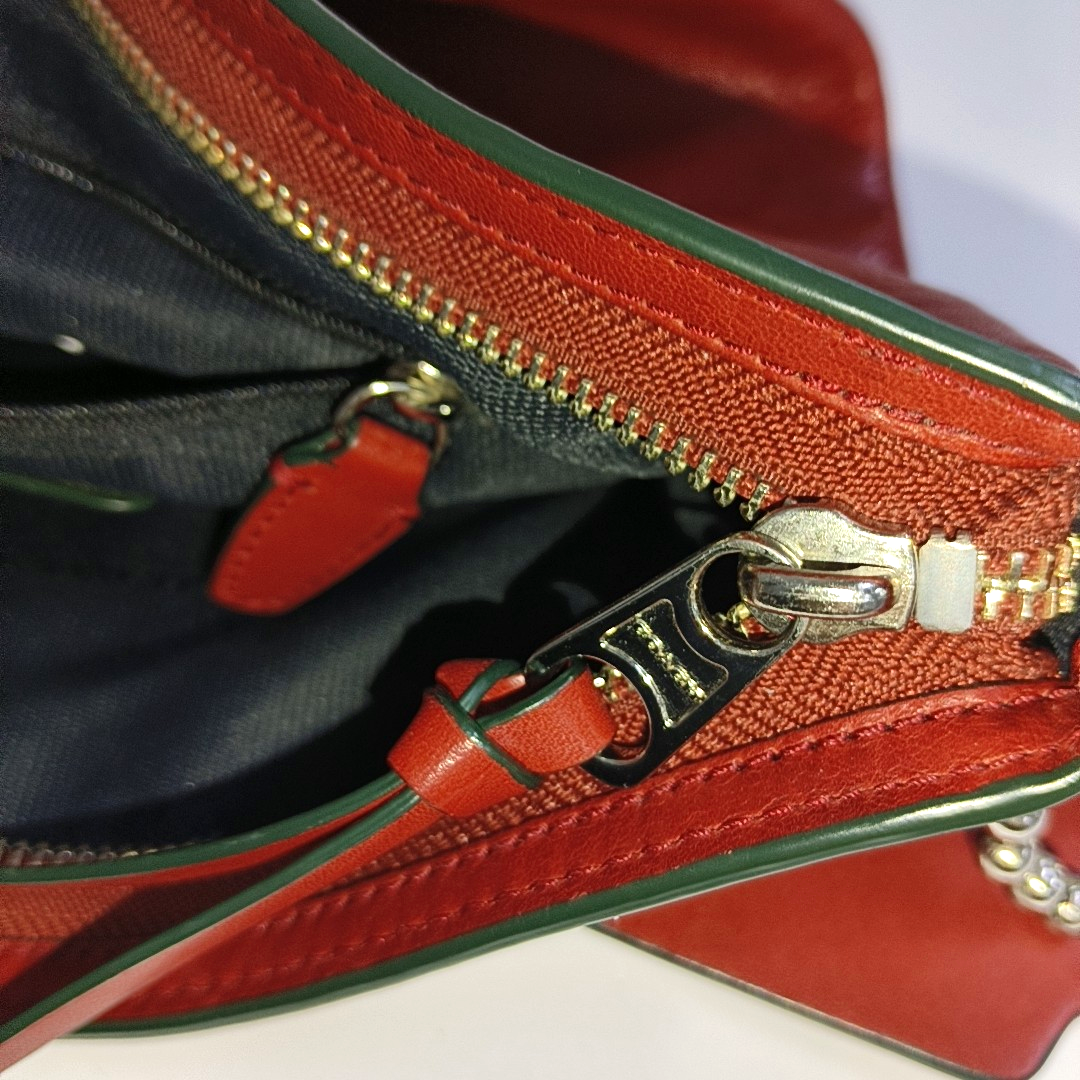 COACH DUFFLE Red Leather Carriage Shoulder Bag Silver Hardware Removable shoulder strap-(SKU)-939673565