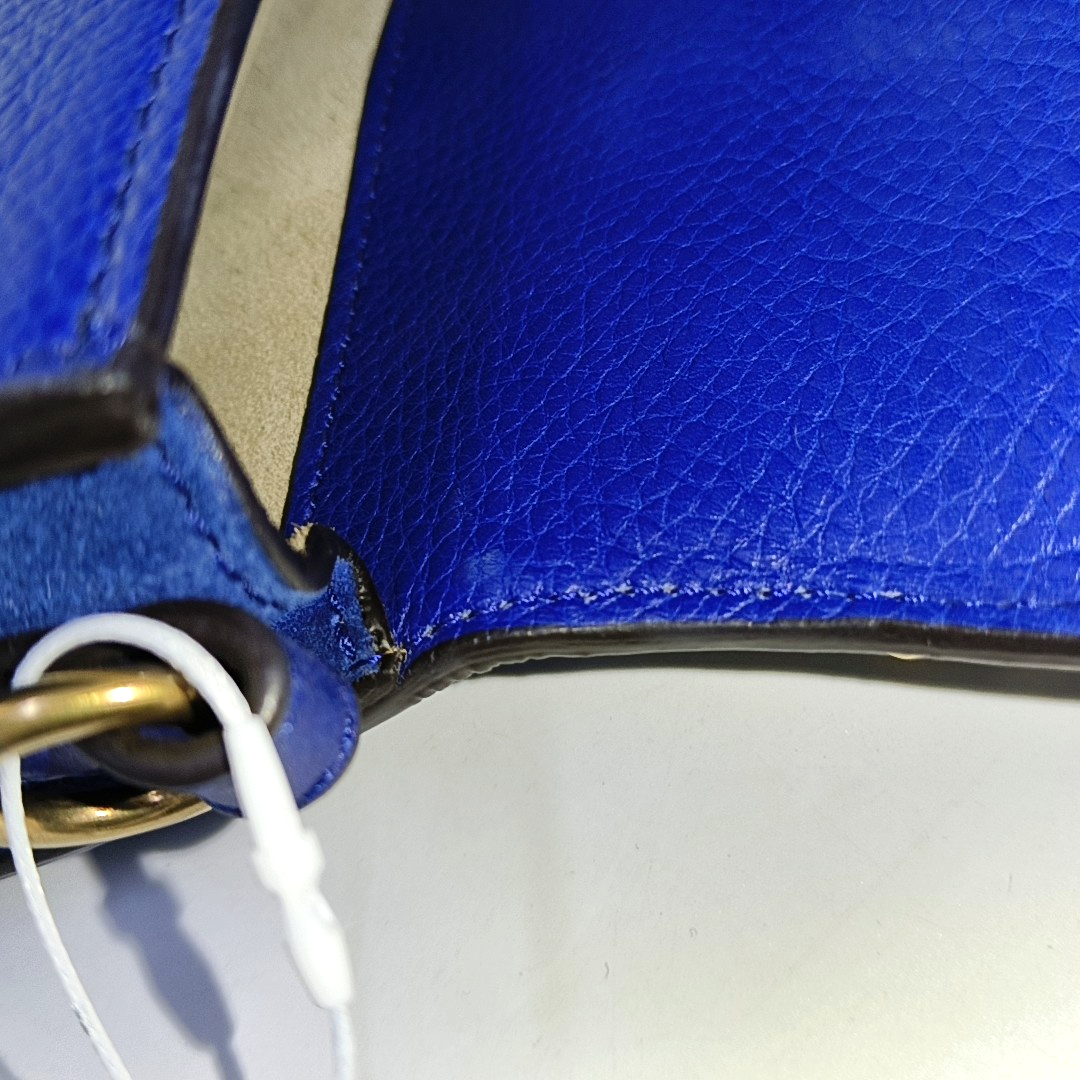 Chloé Nile Blue Cowhide Single Shoulder Bag Sling Bag Tote Golden hardware Removable shoulder strap-(SKU)-942720011
