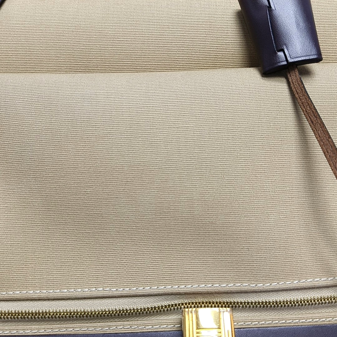 HERMÈS Herbag 31 Trench Coat Colored Canvas Crossbody Bag Handbag Shoulder Bag Golden Hardware U Engraving Accessories Included-(SKU)-970753287