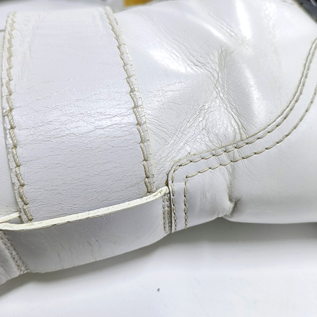 Chloé 39code Spring Autumn White Leather Women's Short Boots-(SKU)-941992725