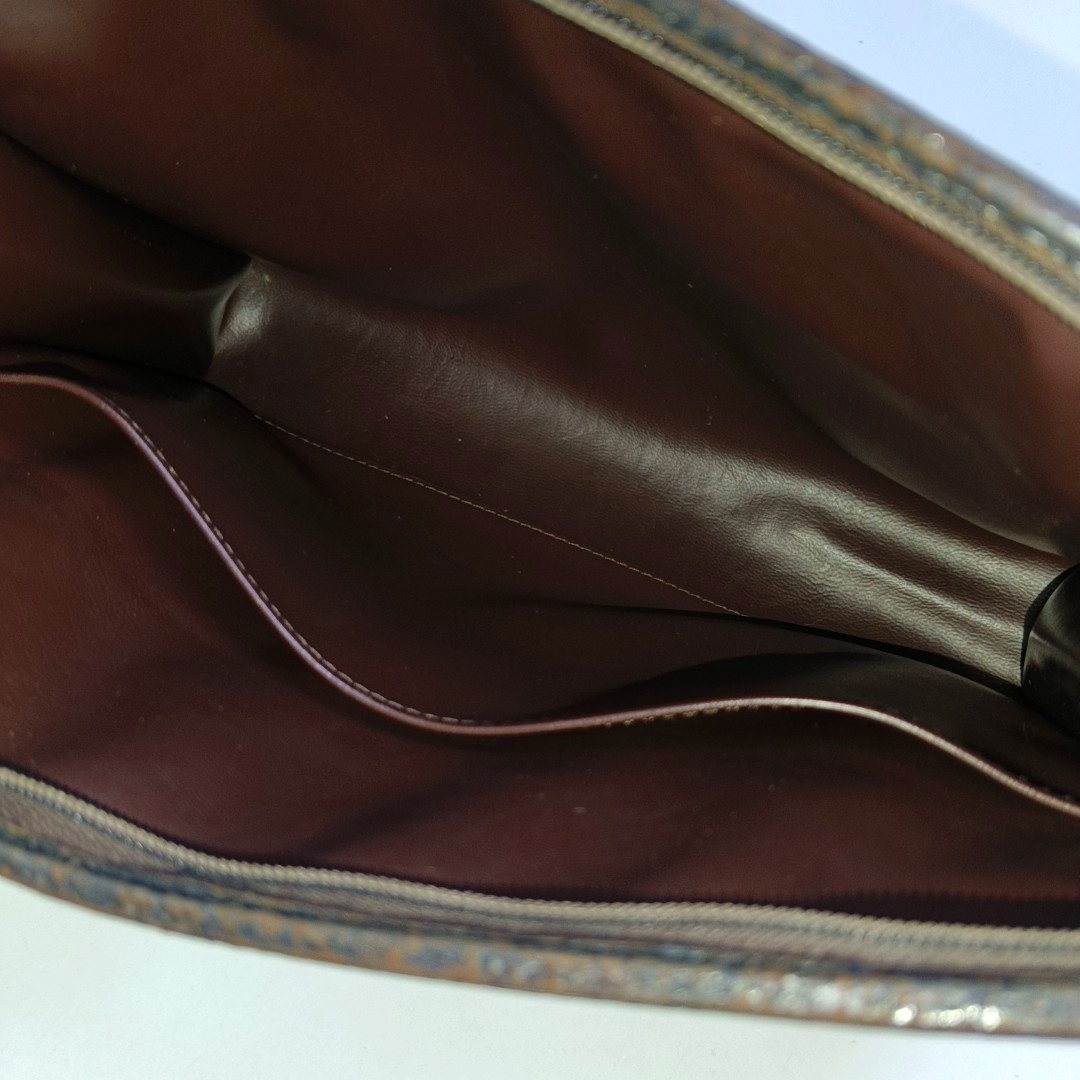 BURBERRY Brown Canvas Warhorse Grain Handbag Crossbody Single Shoulder Bag Golden hardware-(SKU)-959933815