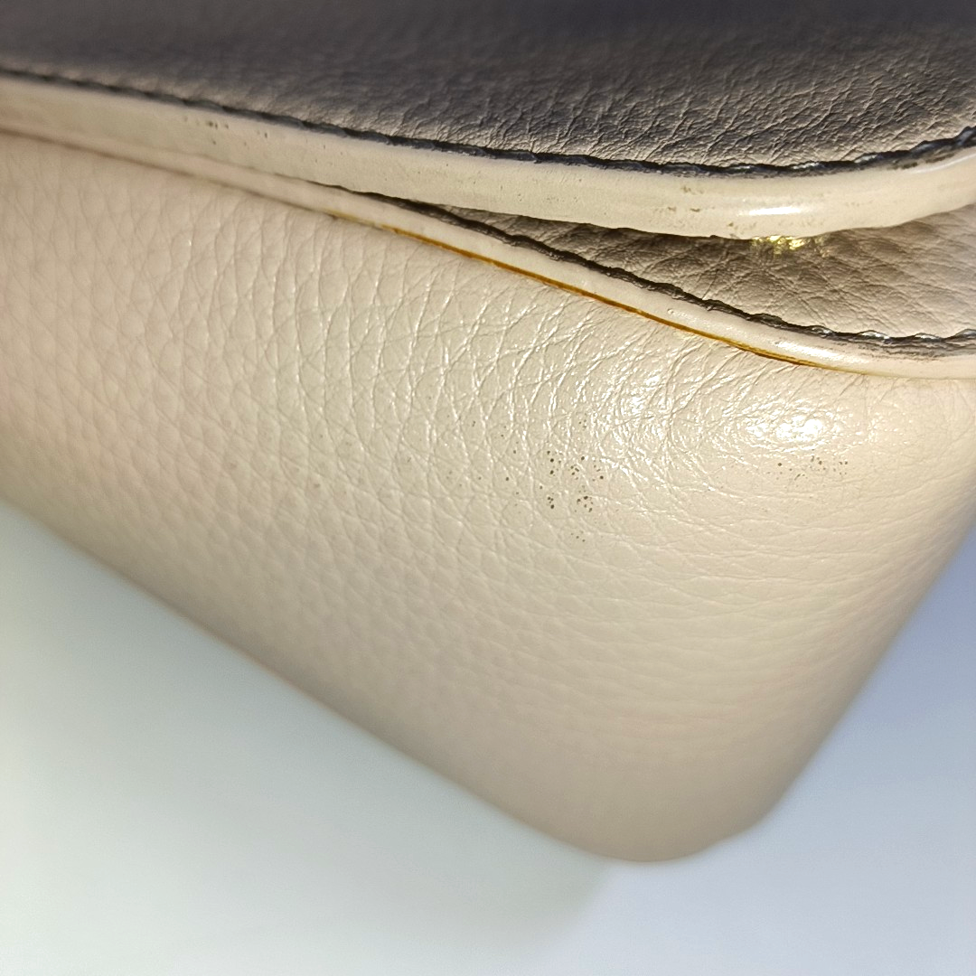 TORY BURCH Britten Nude Pink Calf Leather Crossbody Shoulder Bag Golden hardware-(SKU)-939905085