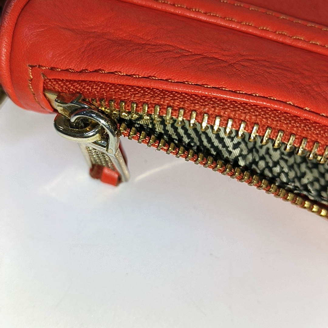 REBECCA MINKOFF M.A.C. Orange Red Cowhide Single Shoulder Bag, Crossbody Golden hardware Removable shoulder strap-(SKU)-935255906