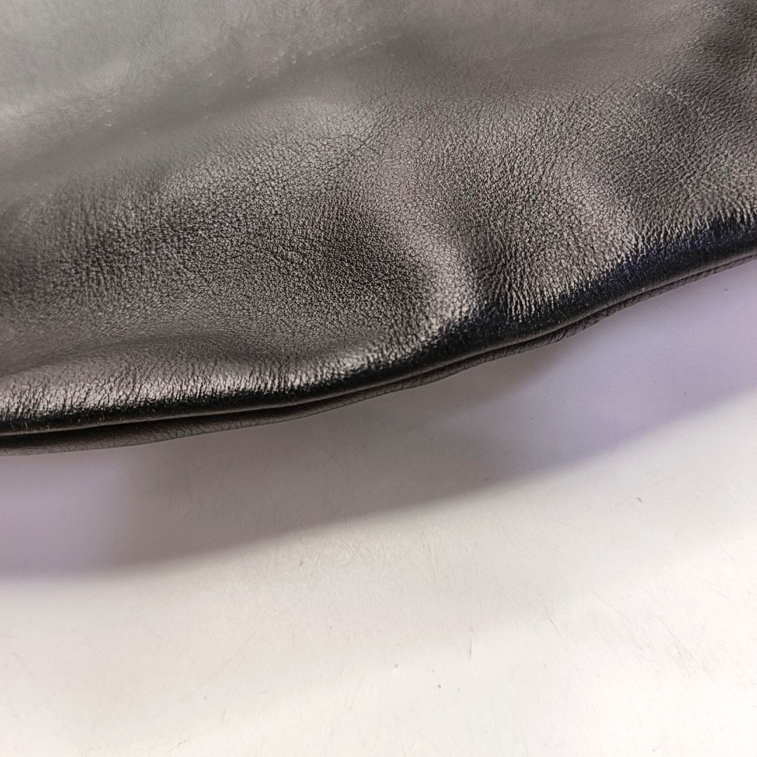 CELINE Black leather quilted handbag Silver Hardware-(SKU)-950632475